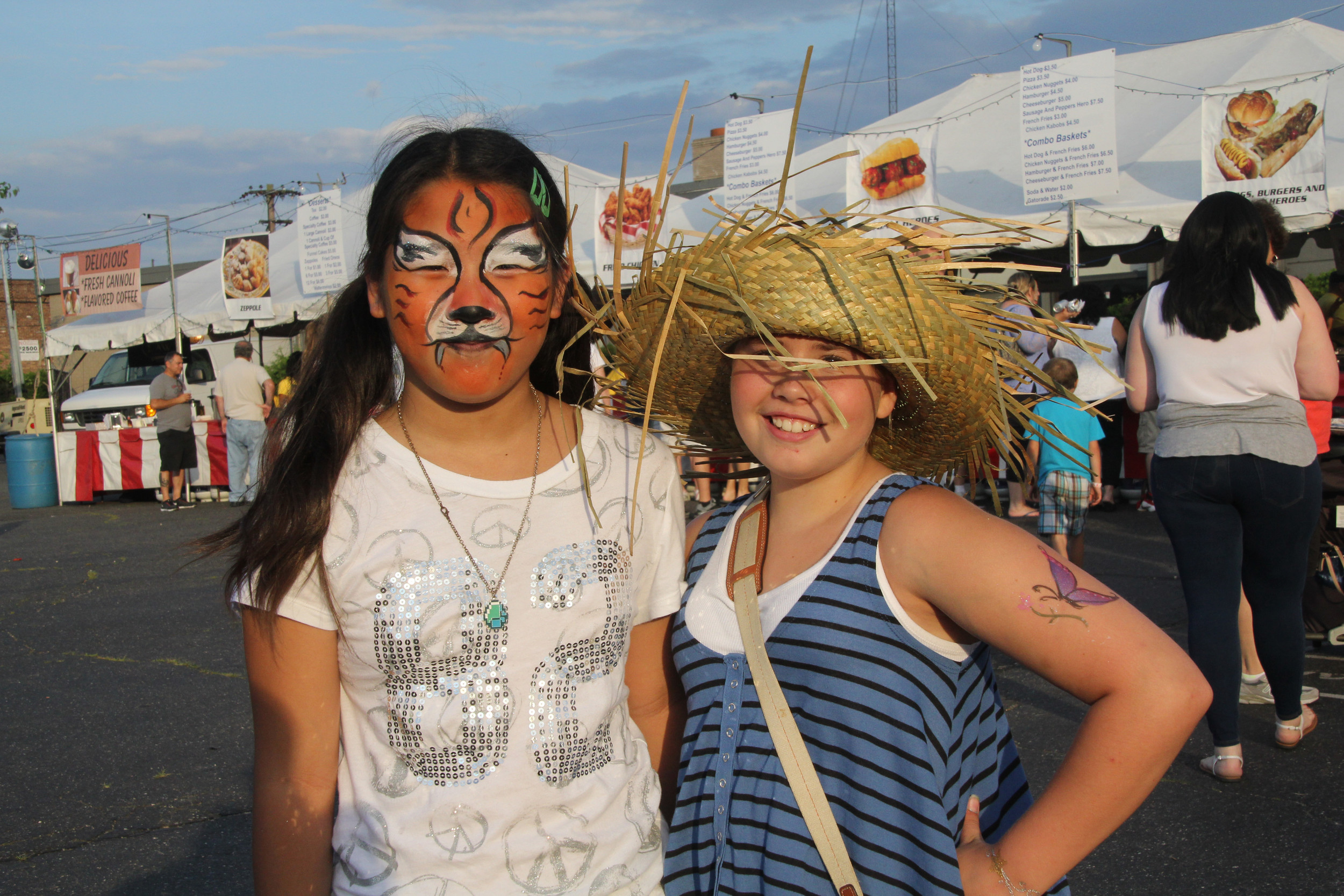 Serafina Codigotto and Morgan Yenge, 10, had a fun time at the festival.