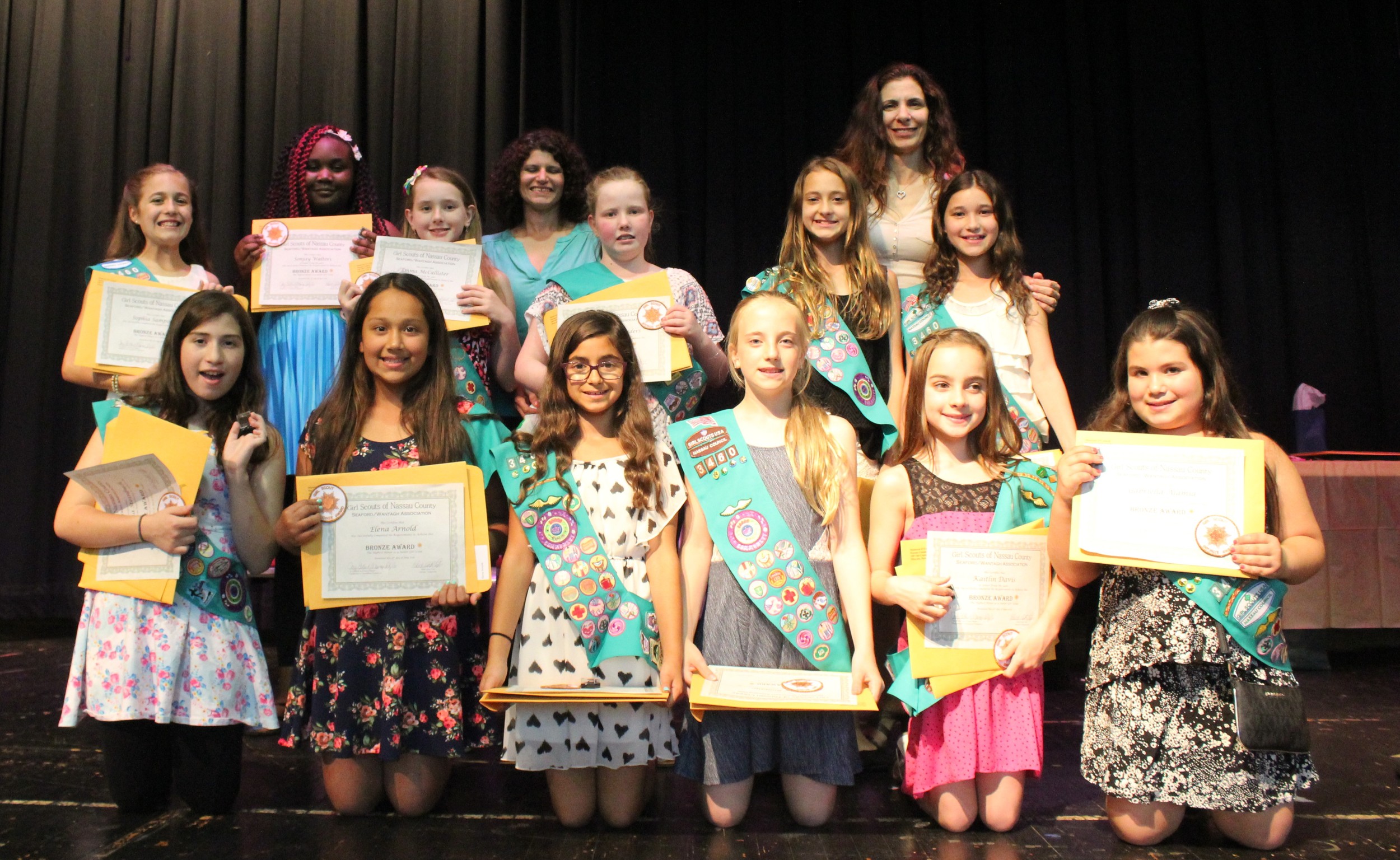 Wantagh and Seaford Junior Scouts earned their Bronze Awards at a ceremony on June 16.