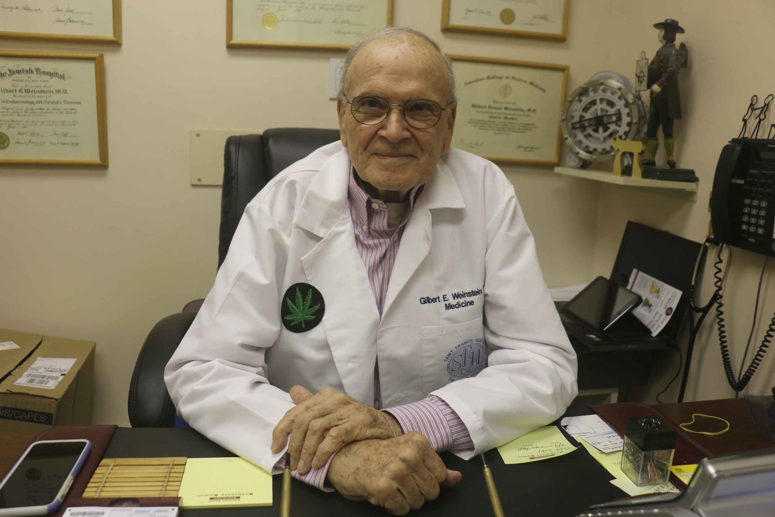 Dr. Gilbert Weinstein ended his longtime practice to shift to medical marijuana treatment.