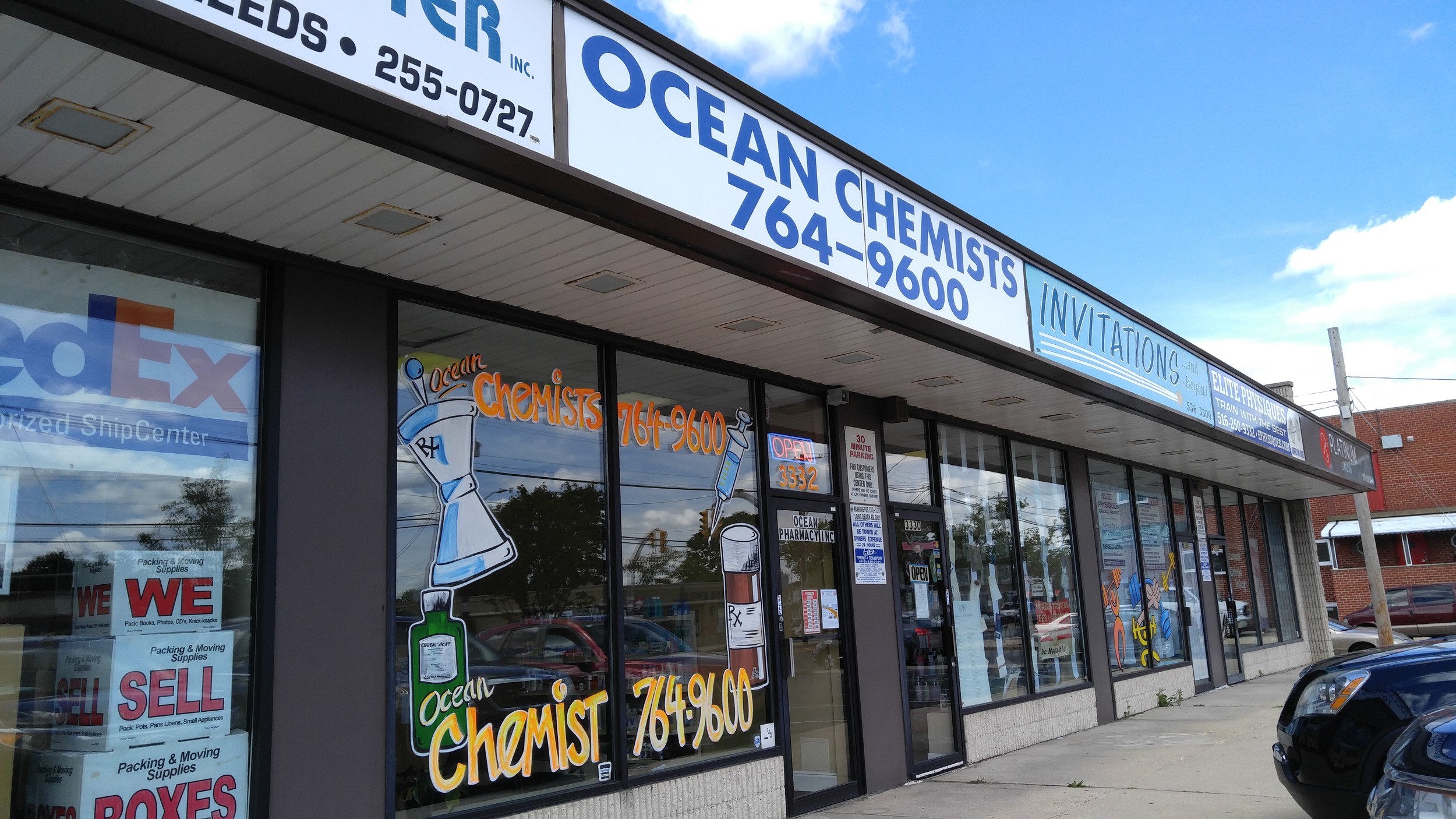 The temporary location for Ocean Chemist.