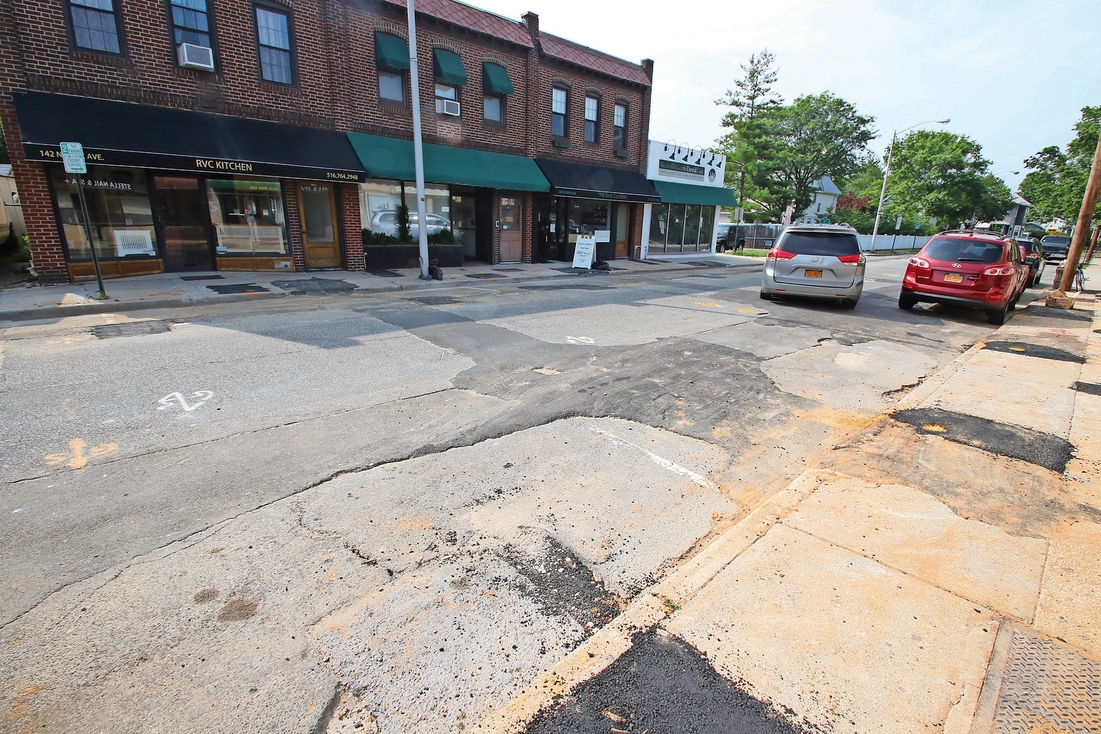 Some underground work has already been done on North Park Avenue. The village will begin tearing up and repaving the entire road next month.