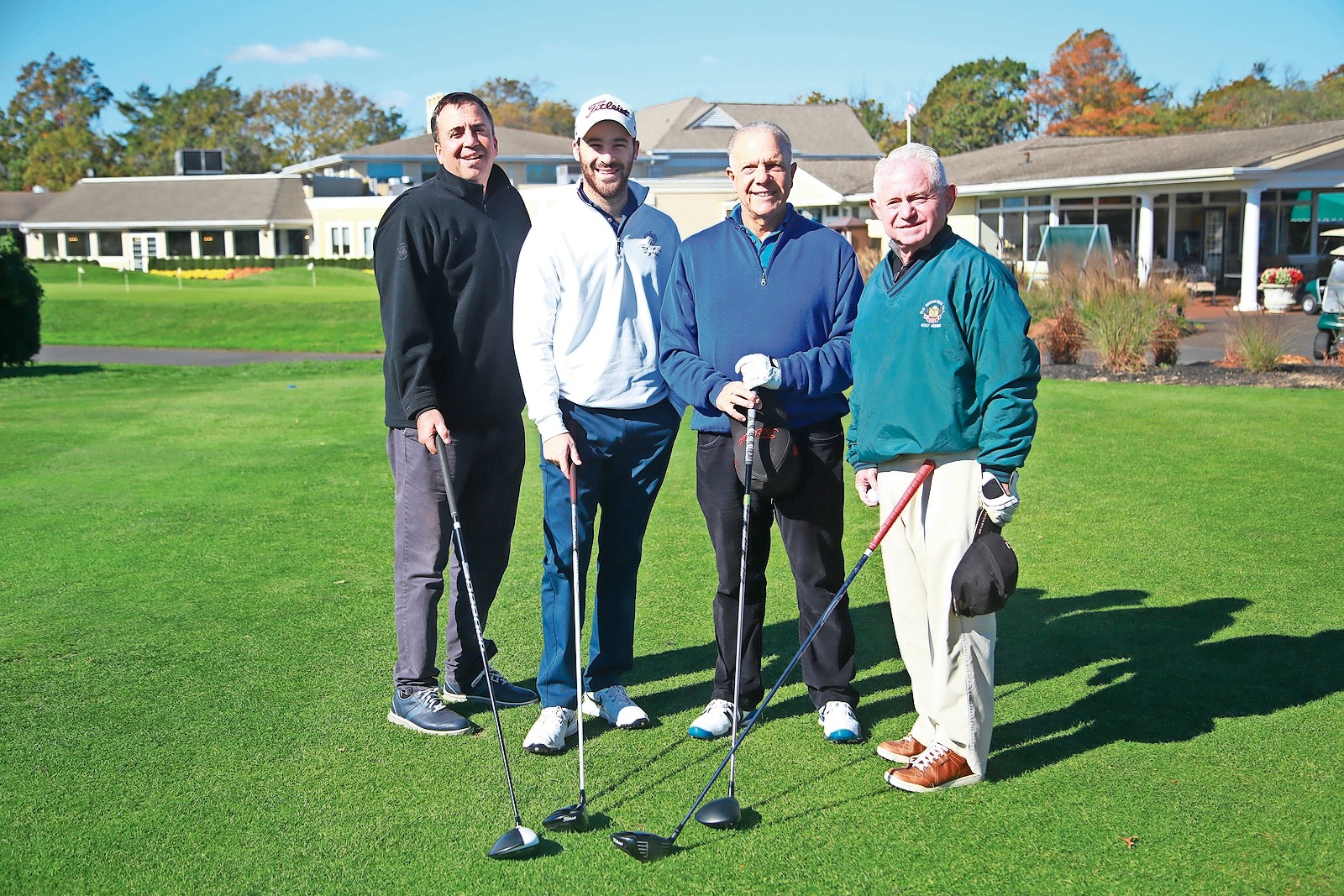 Lawrence village’s golf team consisted of Michael Alon, left, Jeremy Mehl, Randy Green and Stan Kopilow.