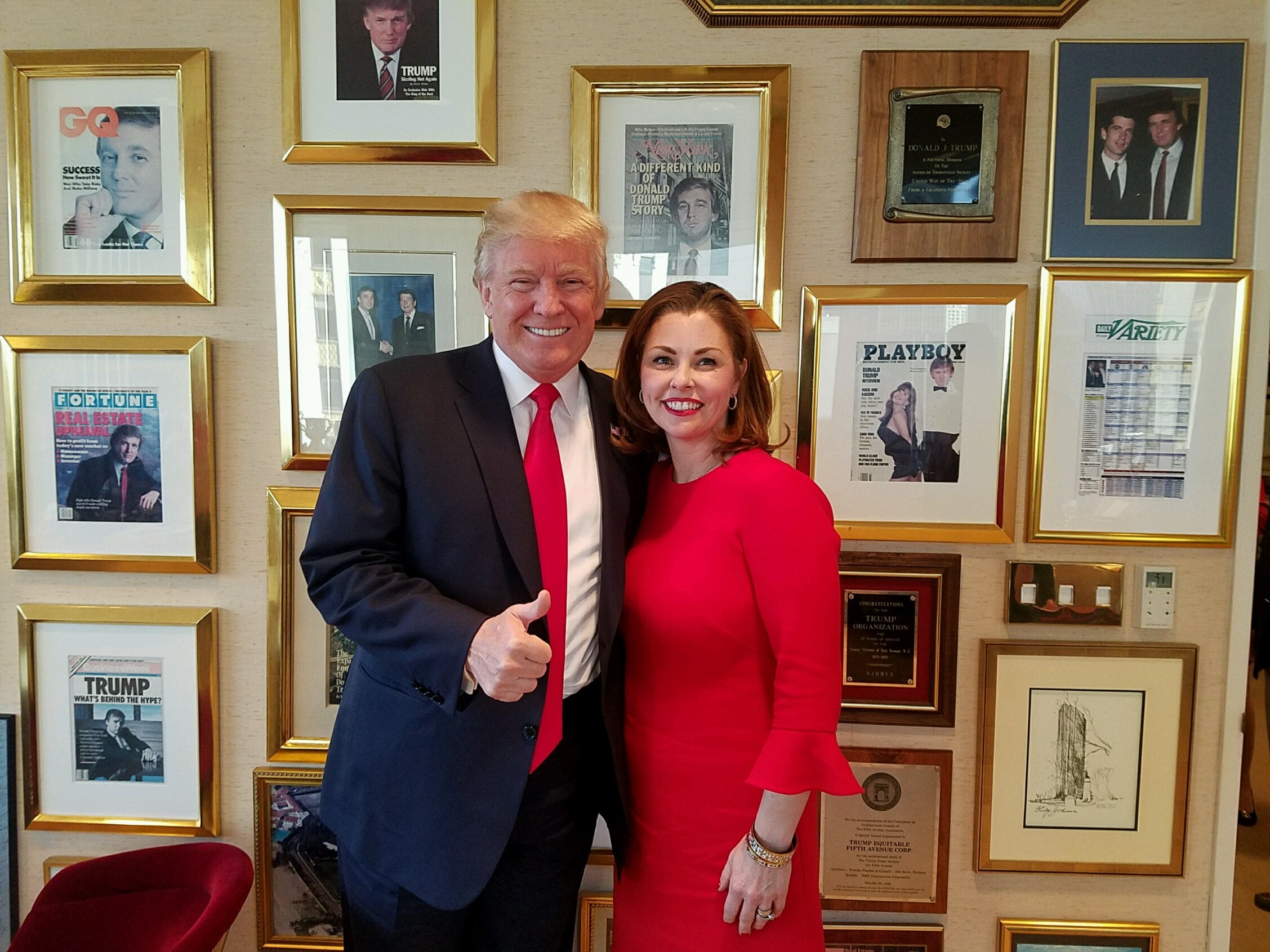 Hempstead Town Councilwoman Erin King Sweeney met President-elect Donald Trump in New York City in December.