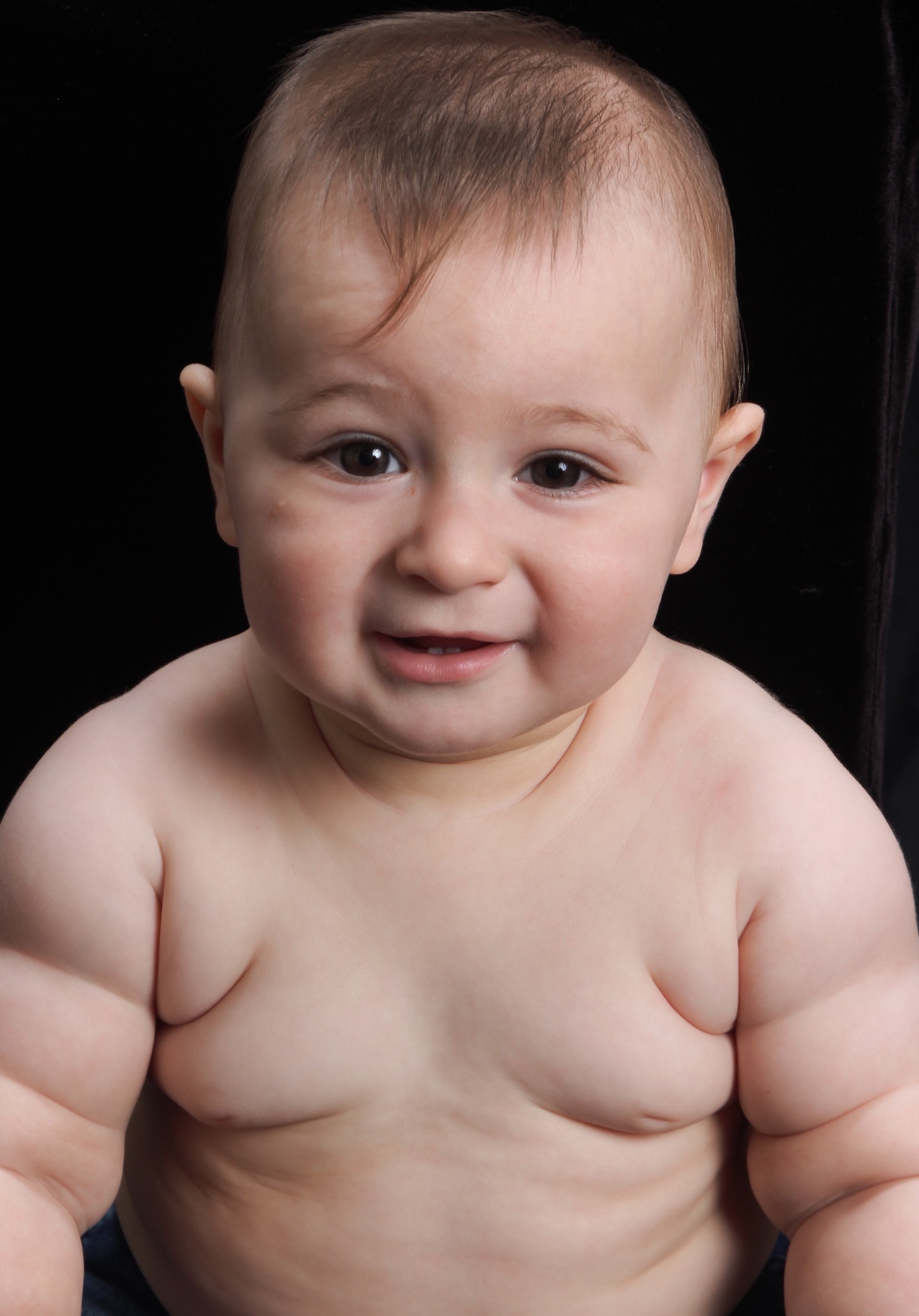 Aaron Fried, 1, has been affectionately nicknamed “the Michelin Baby” by his parents due to the healthy weight he has gained from breastfeeding.