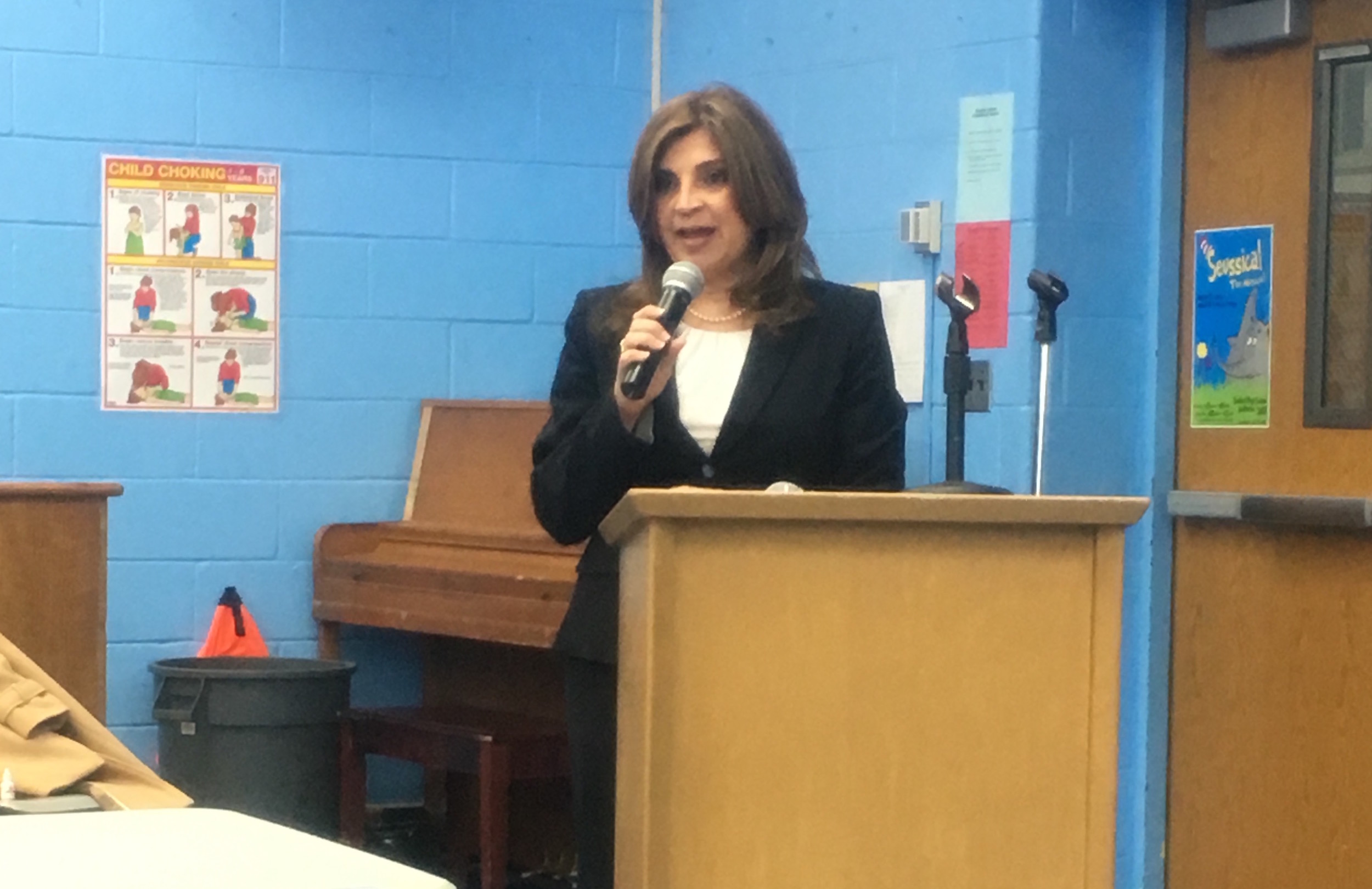 Pecora introduced herself to the community at the March 2 Board of Education meeting.