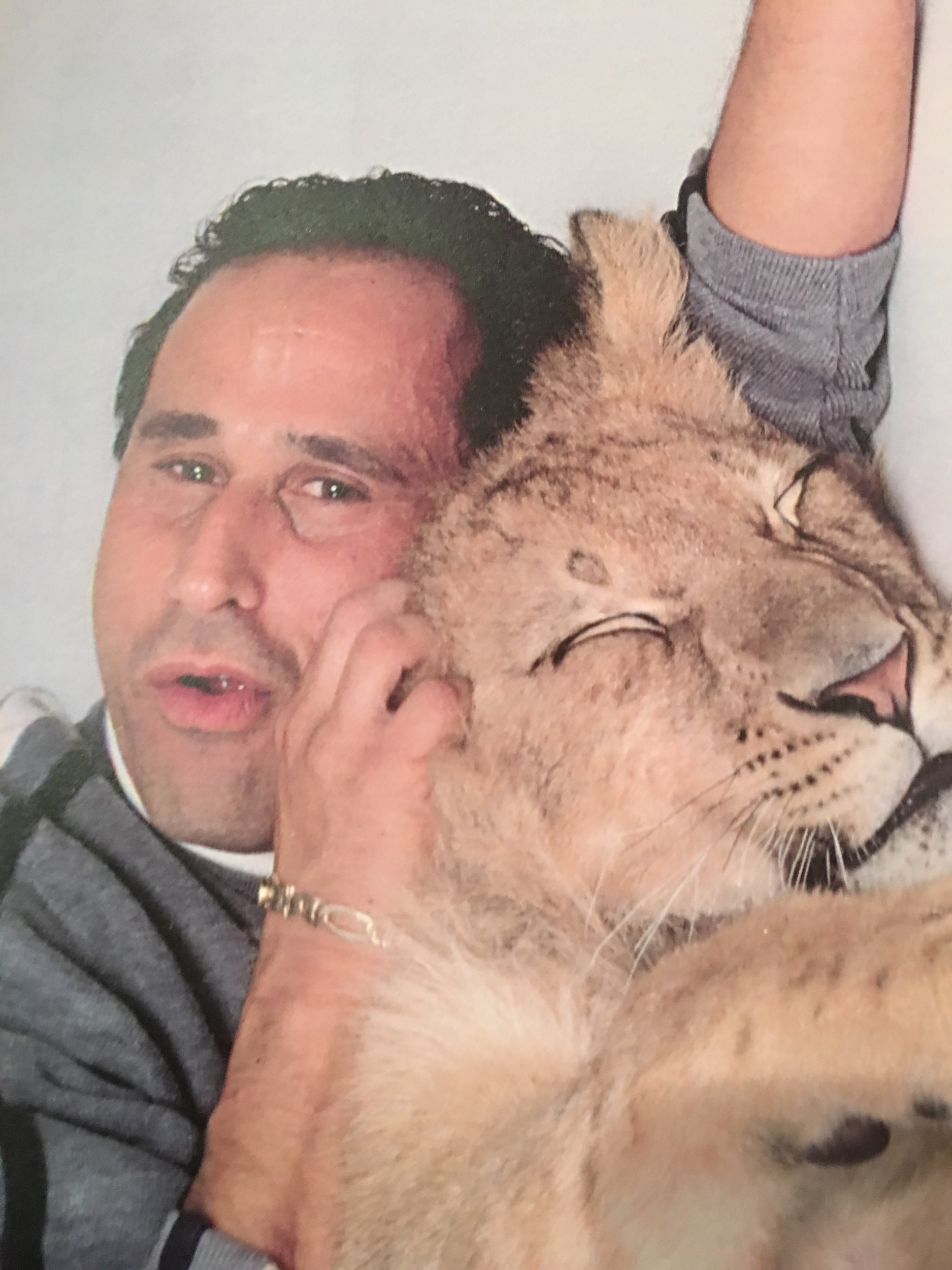 Larry Wallach’s first big animal was a cougar named Mugsy, which he took to schools and hospitals.
