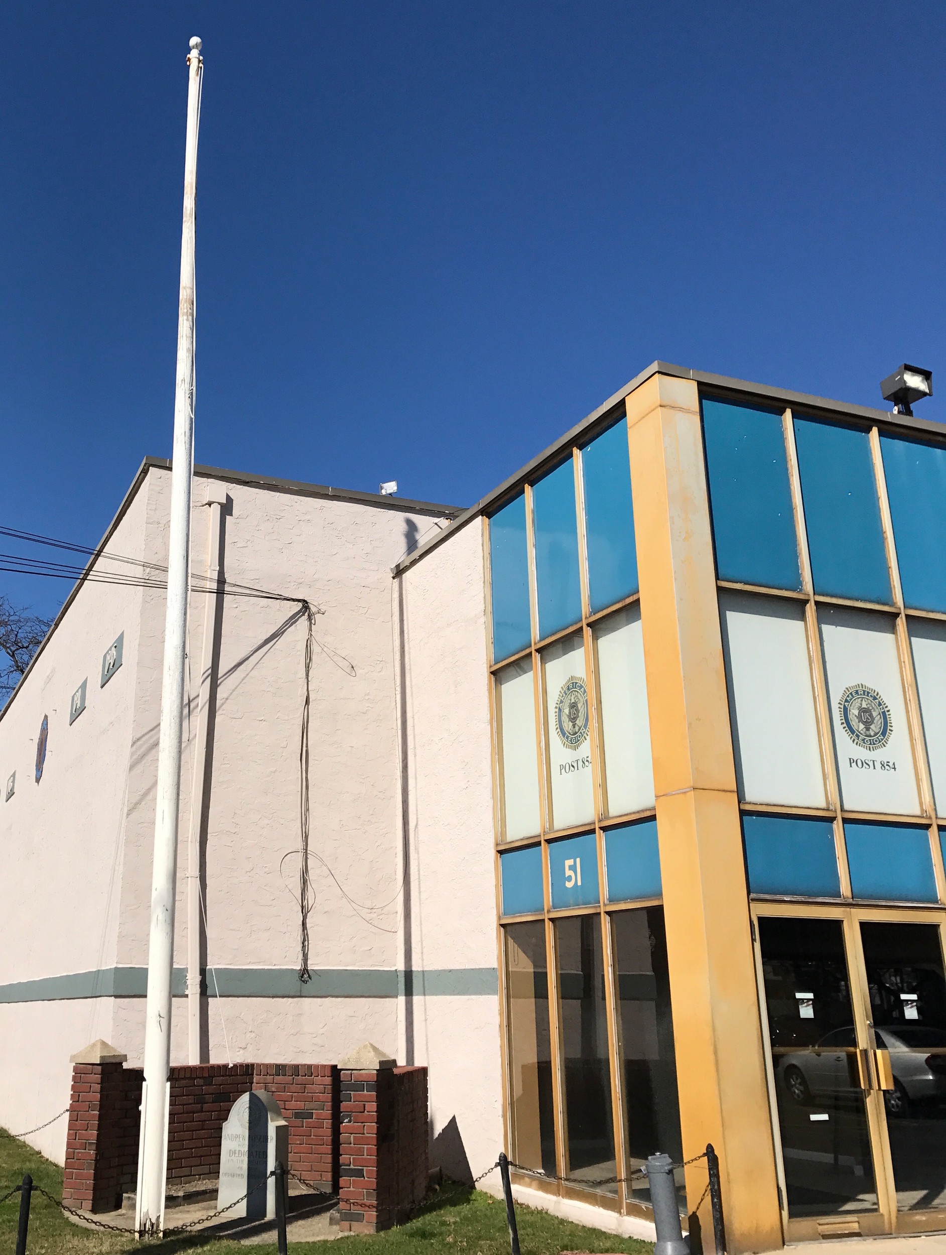 Valley Stream American Legion Post 854, at 51 Roosevelt Ave., had gone about a week without its American flag as of press time.