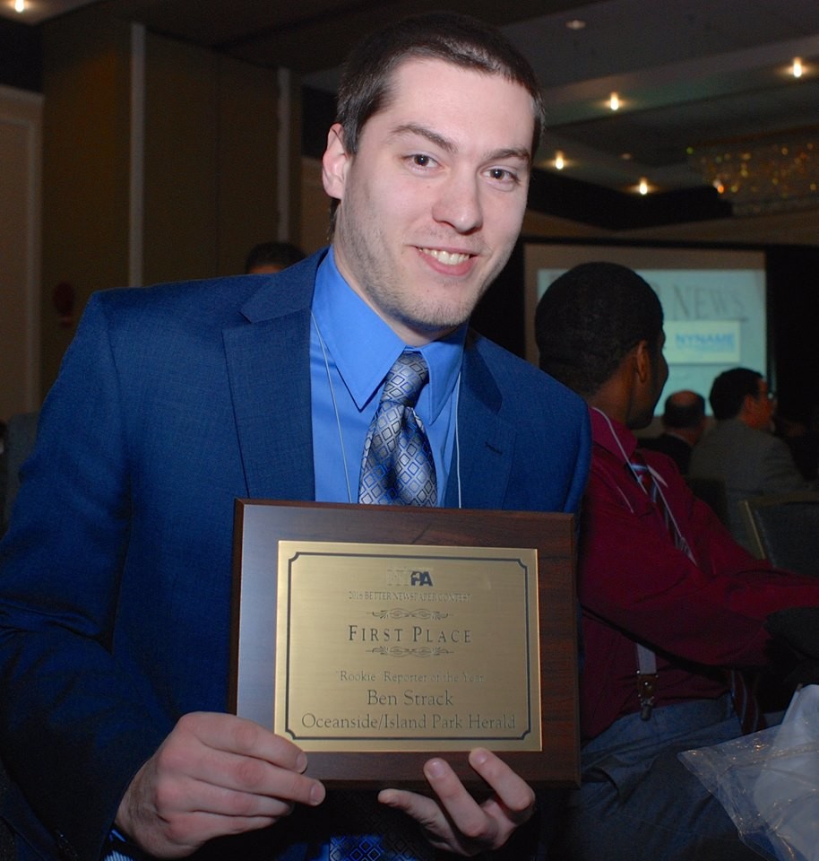 Ben Strack, Rookie Reporter of the Year, First Place