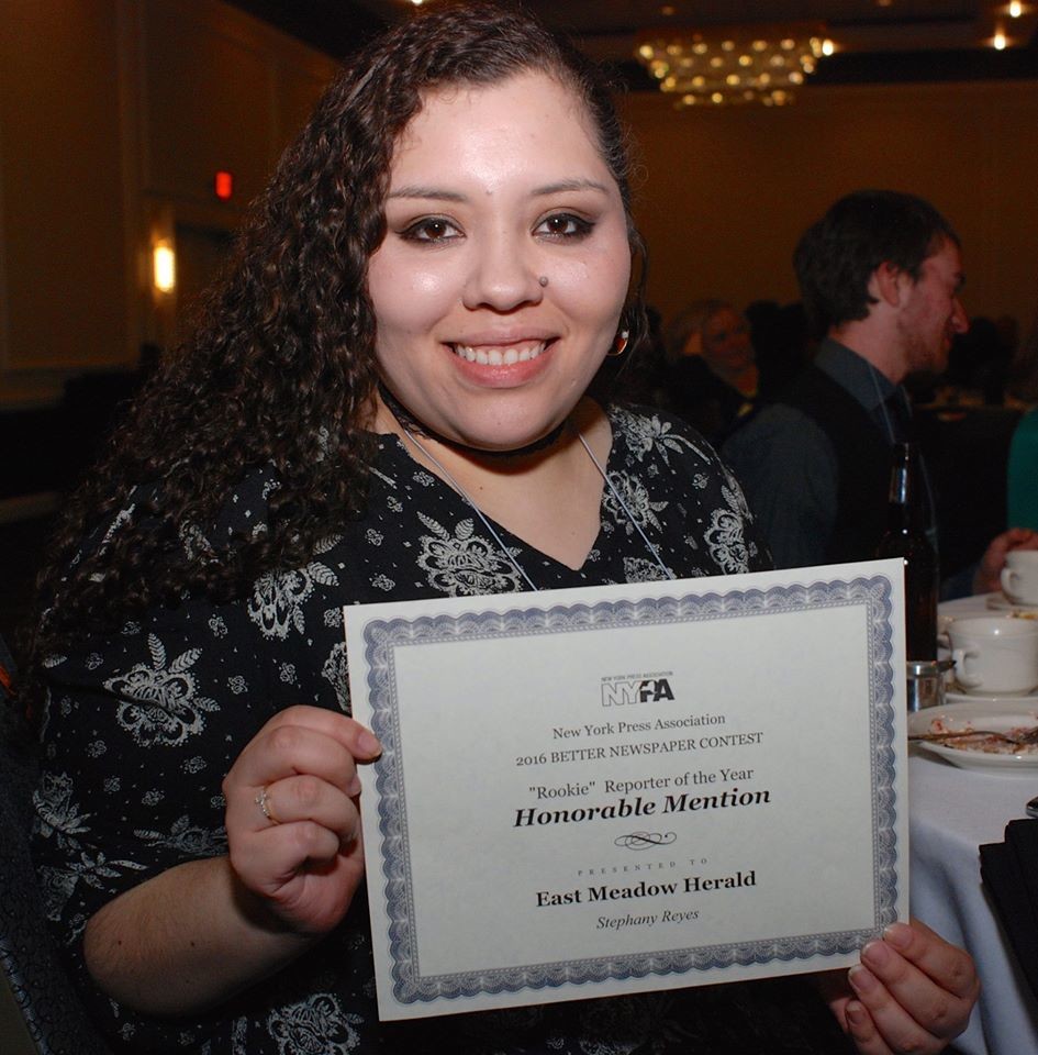 Stephany Reyes, Rookie Reporter of the Year, Honorable Mention