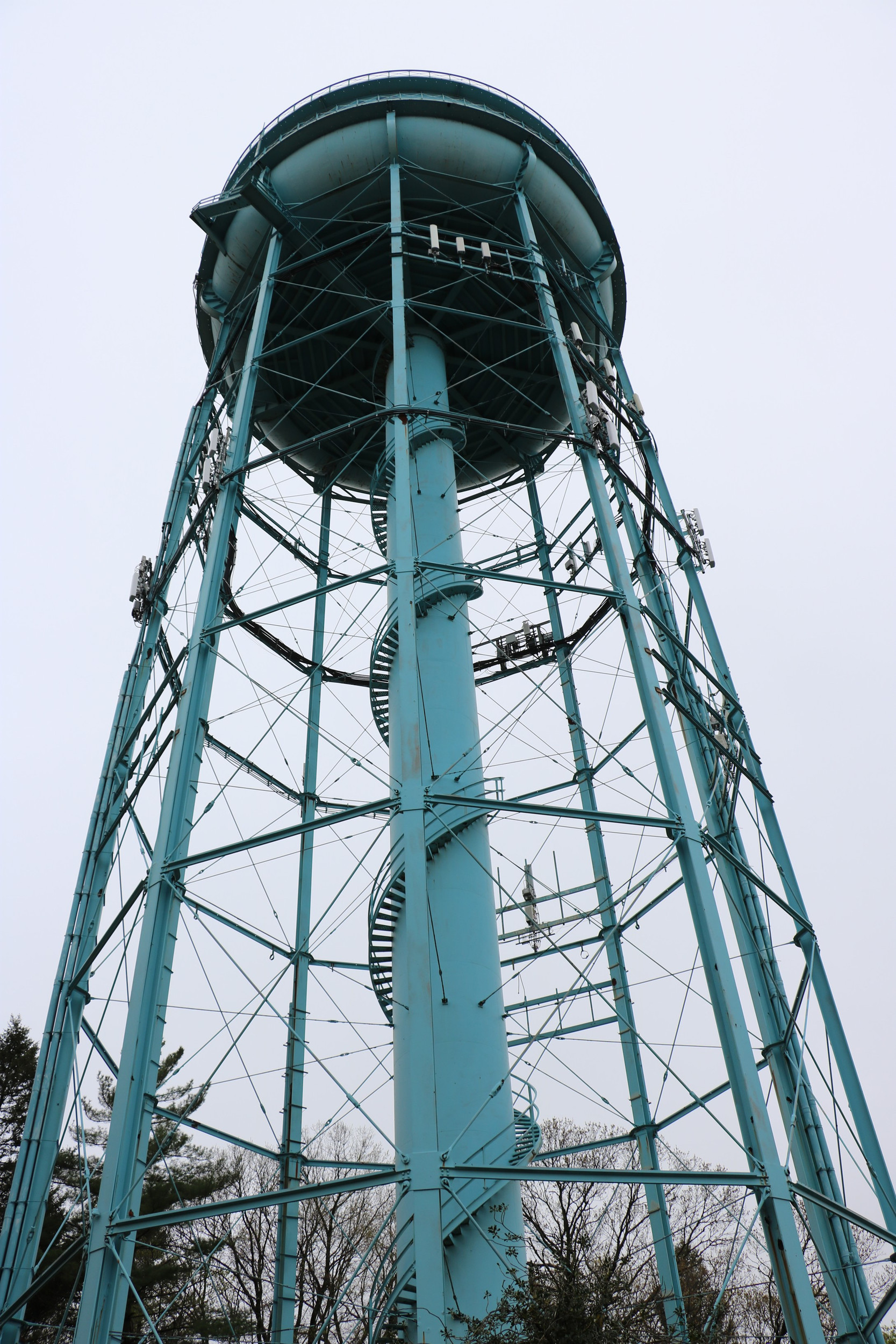 The water tower, last painted in 1995, has an approximate life span of 80 years.