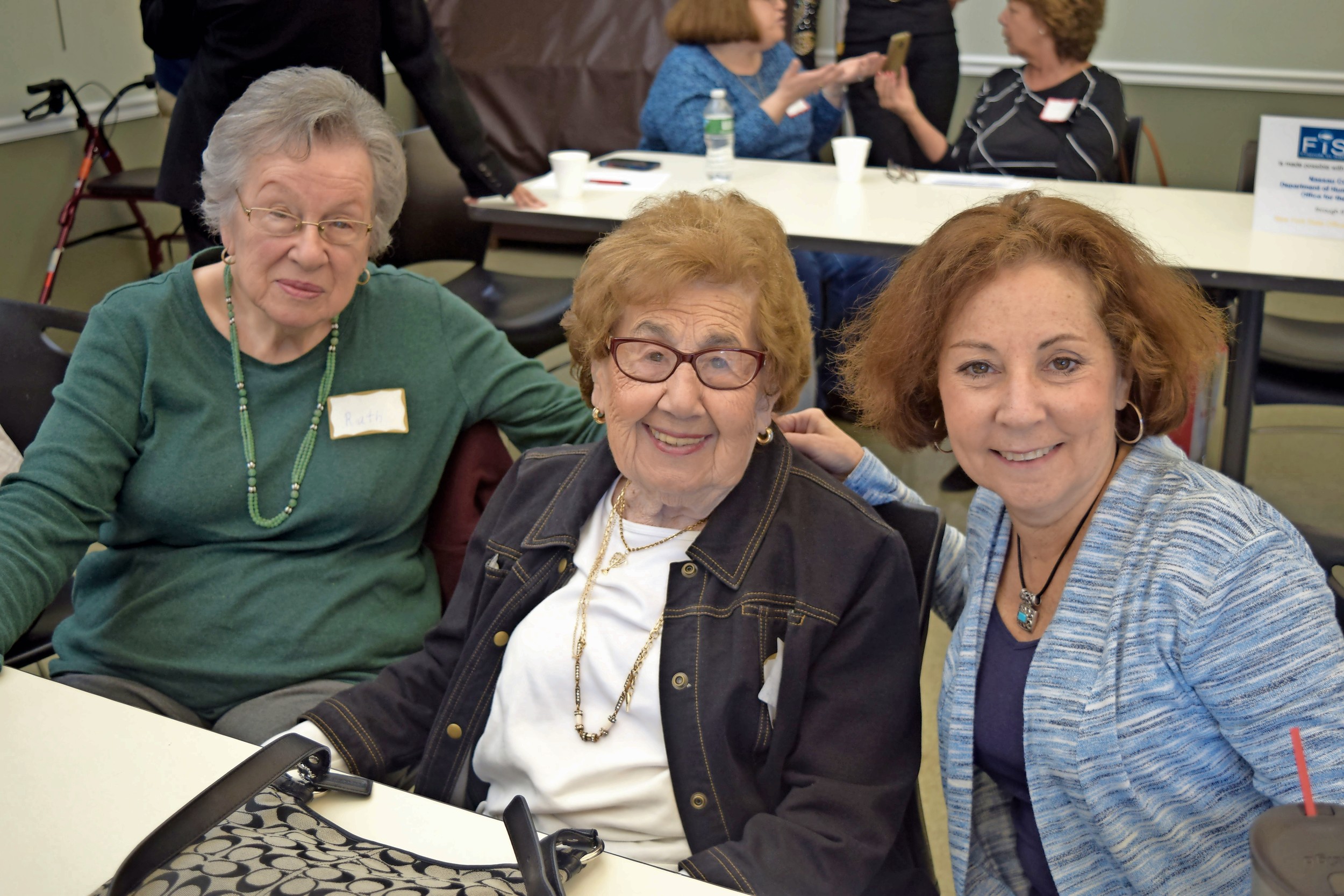 Ruth Klein, left, Sadie Migden and Penny Reich, help drive senior citizens in the area to necessary medical appointments.