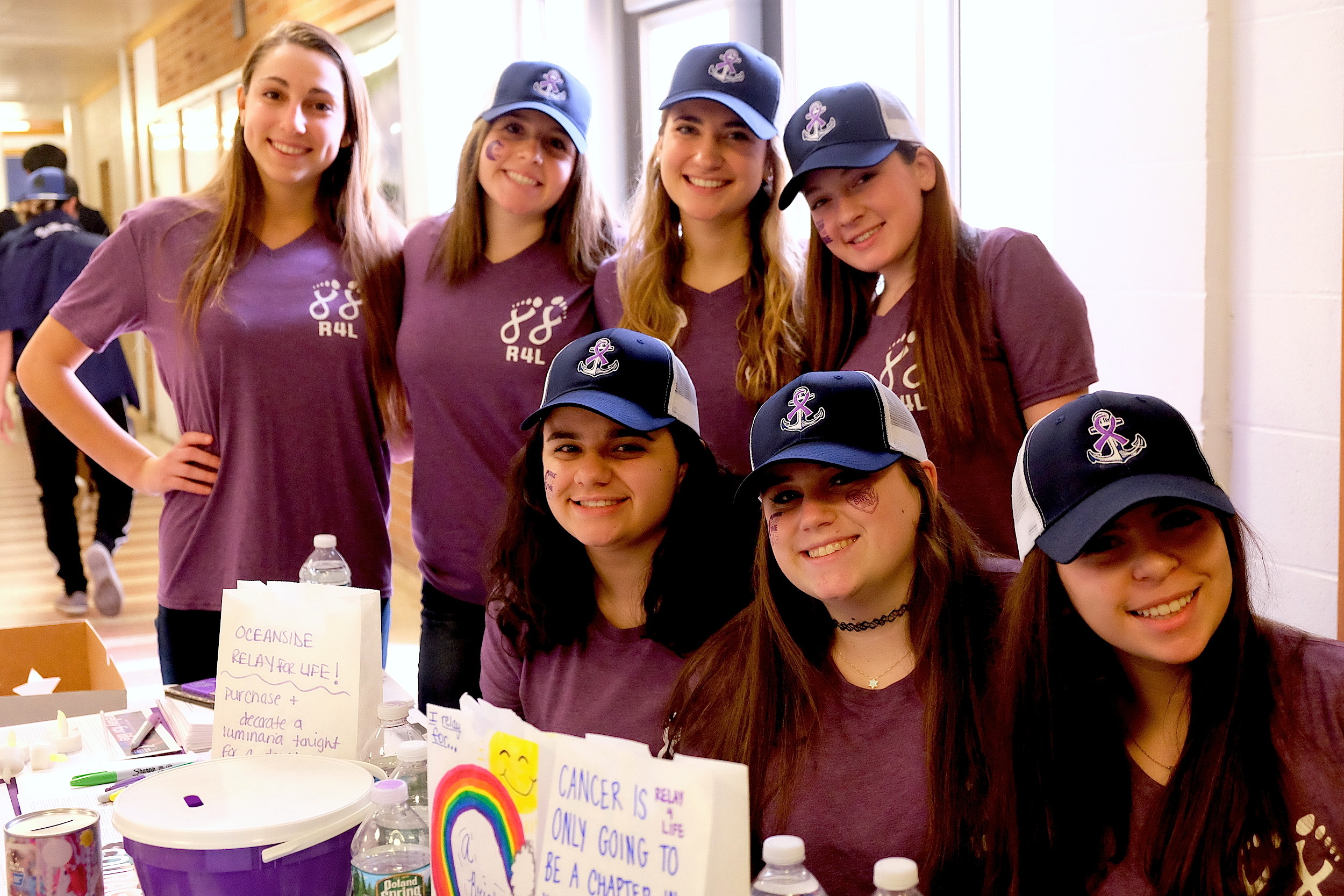 Oceanside High School students have been selling purple shirts and hats leading up to Relay for Life to raise money for the American Cancer Society.