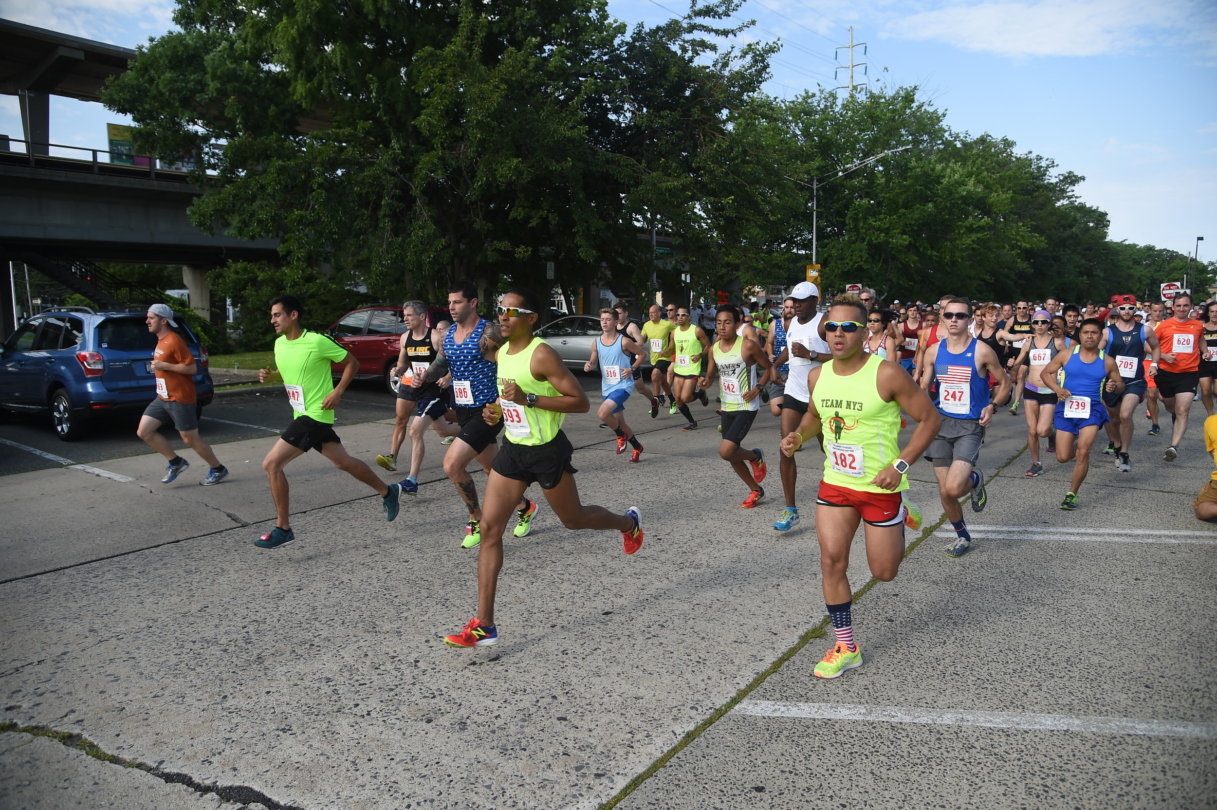 Hundreds of runners from near and far took part in the 35th annual Bellmore Striders Independence Day run.
