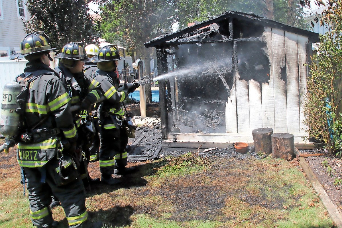 Seaford firefighters battled a shed fire on Illona Lane on July 8. A 71-year-old man was found dead in the remains.