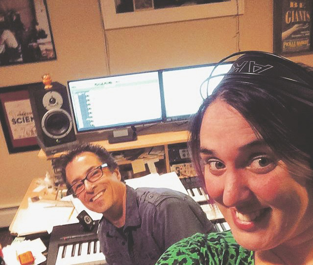 Red Pants Band members Danny Weinkauf, left, and Tina Kenny Jones recently finished recording the band’s latest effort, ‘Totally Osome!,’ which is set for release on Aug. 11.