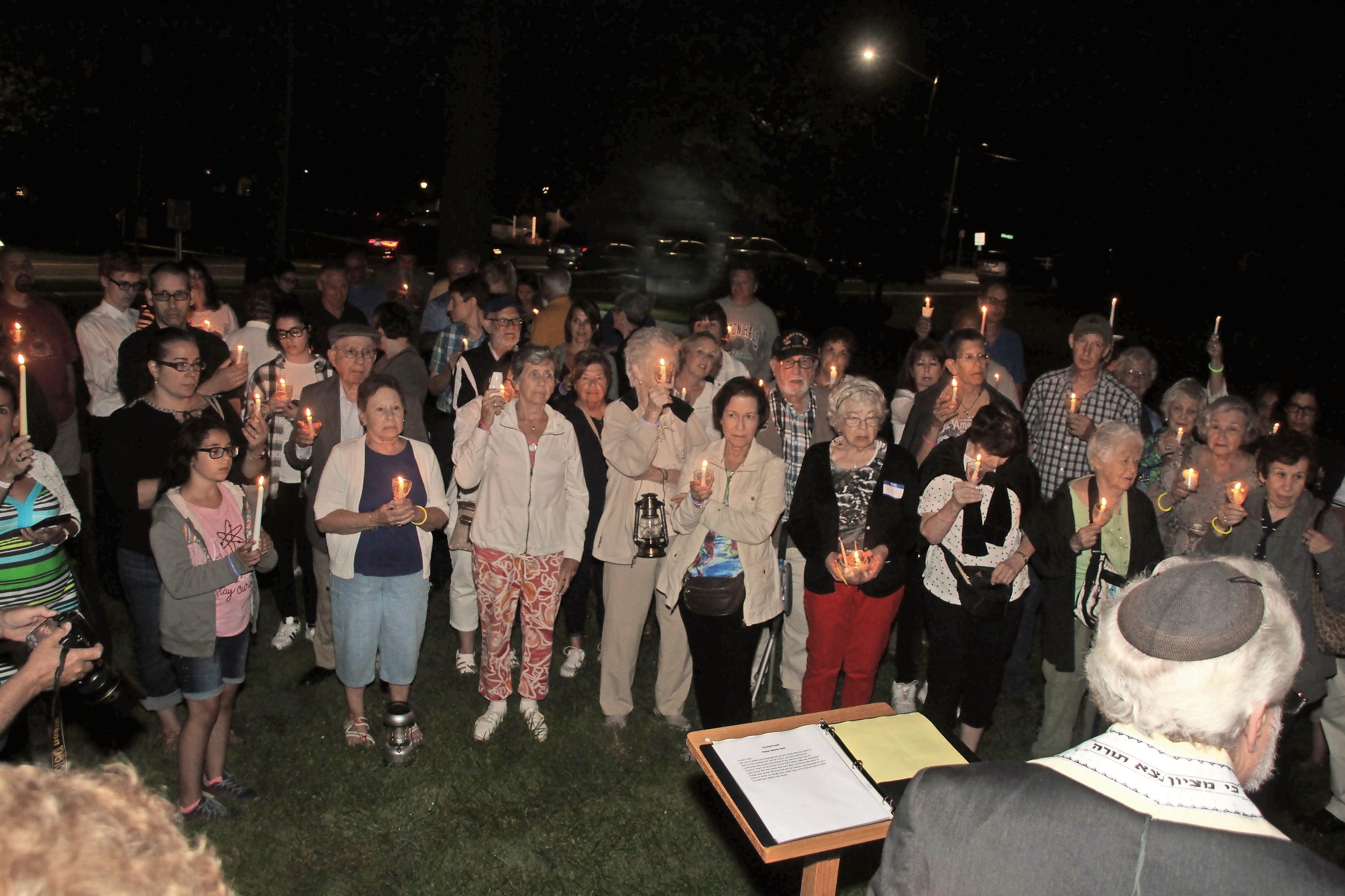 About 100 residents of Wantagh, Seaford, Bellmore, East Meadow and Levittown joined religious leaders at Wantagh Memorial Congregational Church on Aug. 26 for a vigil against hate, bigotry and prejudice.
