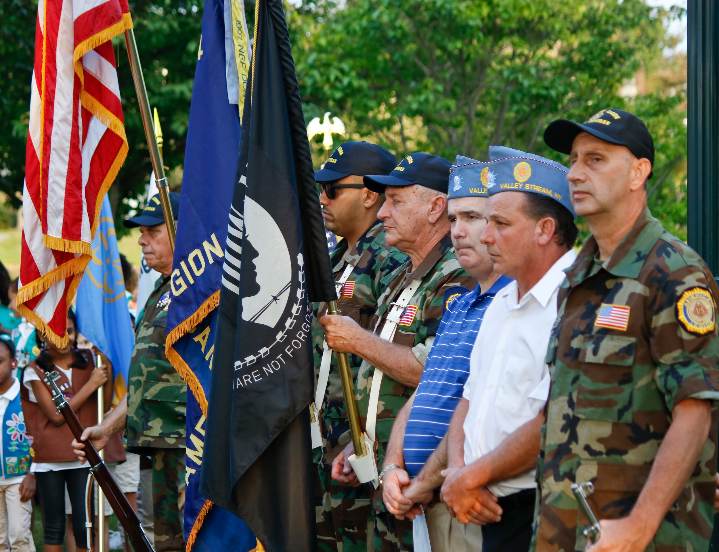 American Legion and Veteran of Foreign War members participated in the ceremony.
