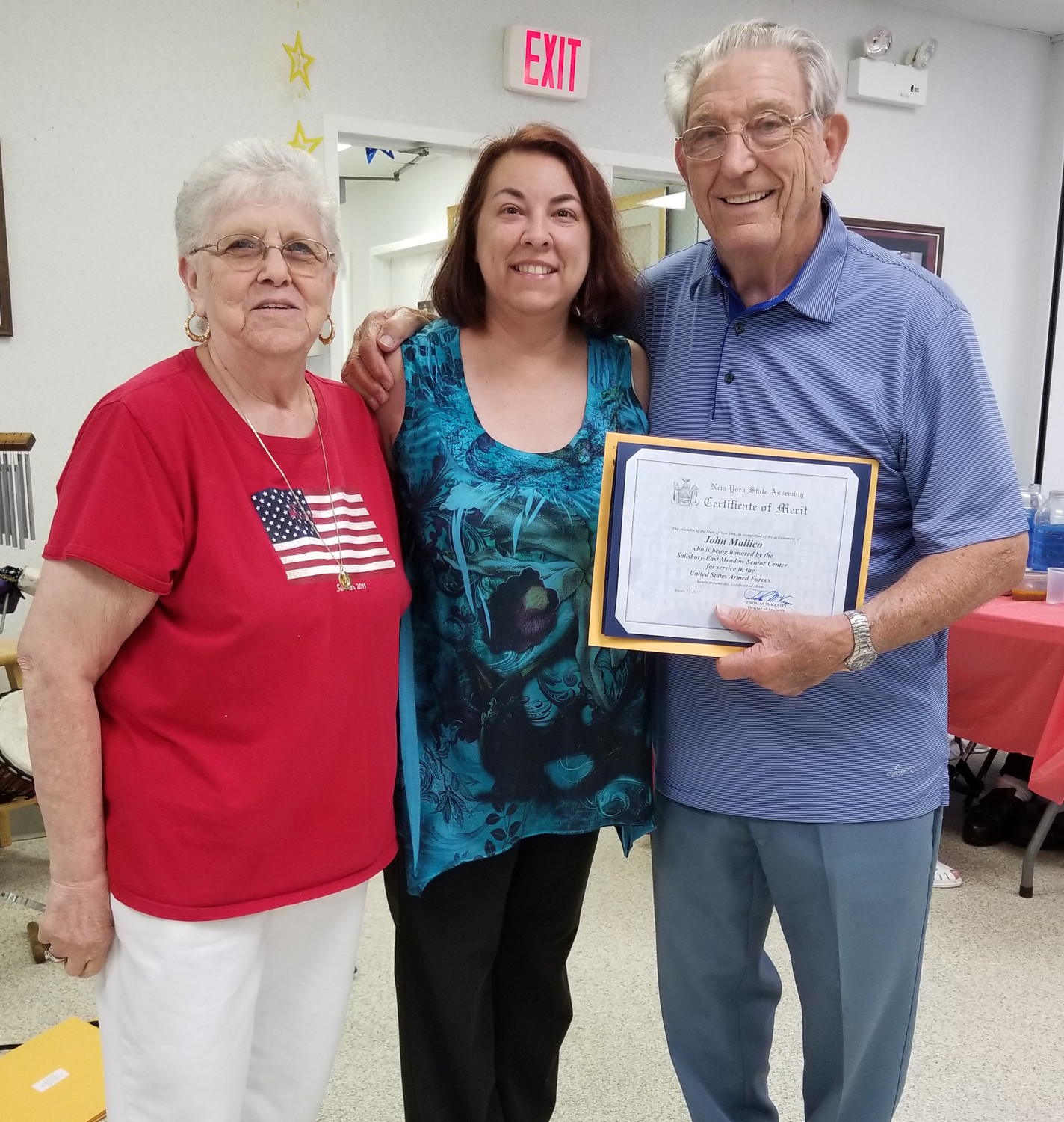 East Meadow's Veterans of Foreign Wars Post 2736 Commander John Mallico