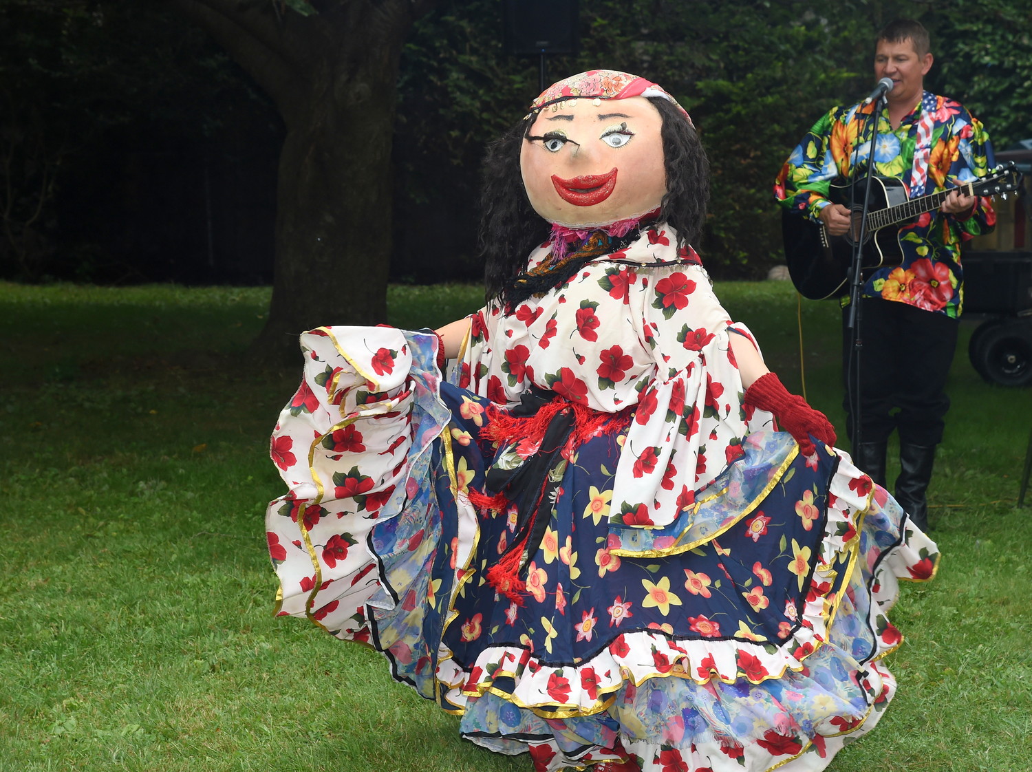 A dancing gypsy joined the Slavic group Barynya as they performed for a crowd at the Holy Trinity Orthodox Church’s annual food and music festival.