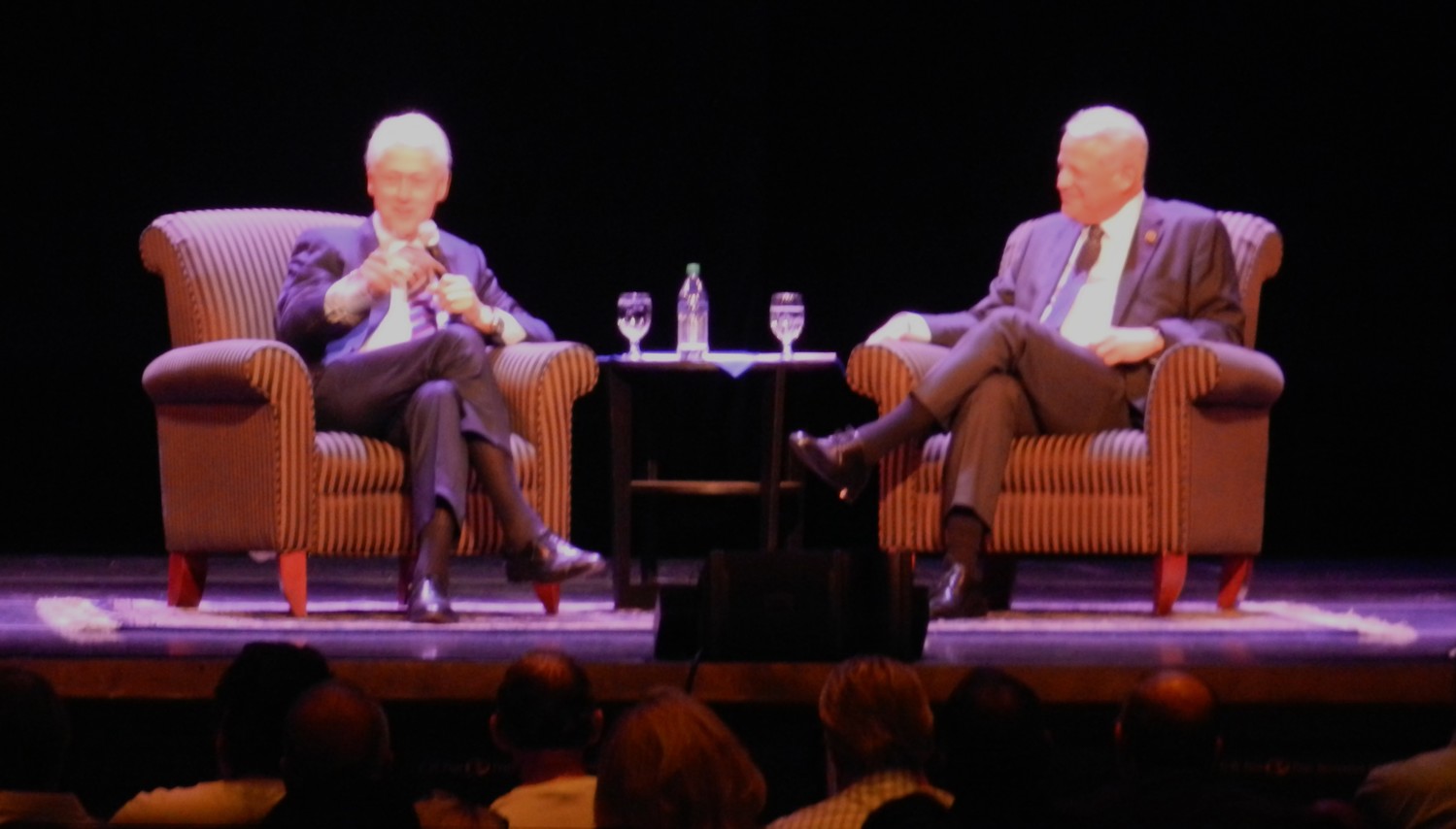 Former President Bill Clinton spoke with former Rep. Steve Israel at a Global Institute event on Oct. 5 at LIU.