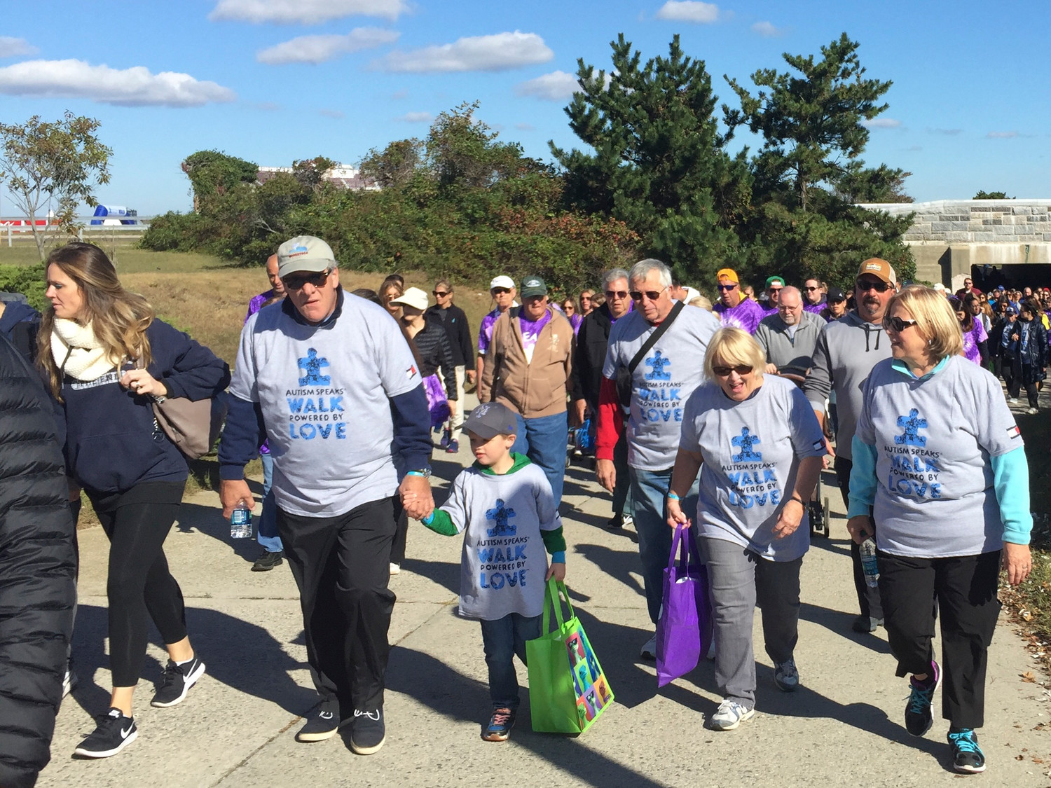 RVC Blue Speaks, above, raised about $47,000 for the Autism Speaks Walk at Jones Beach on Oct. 1