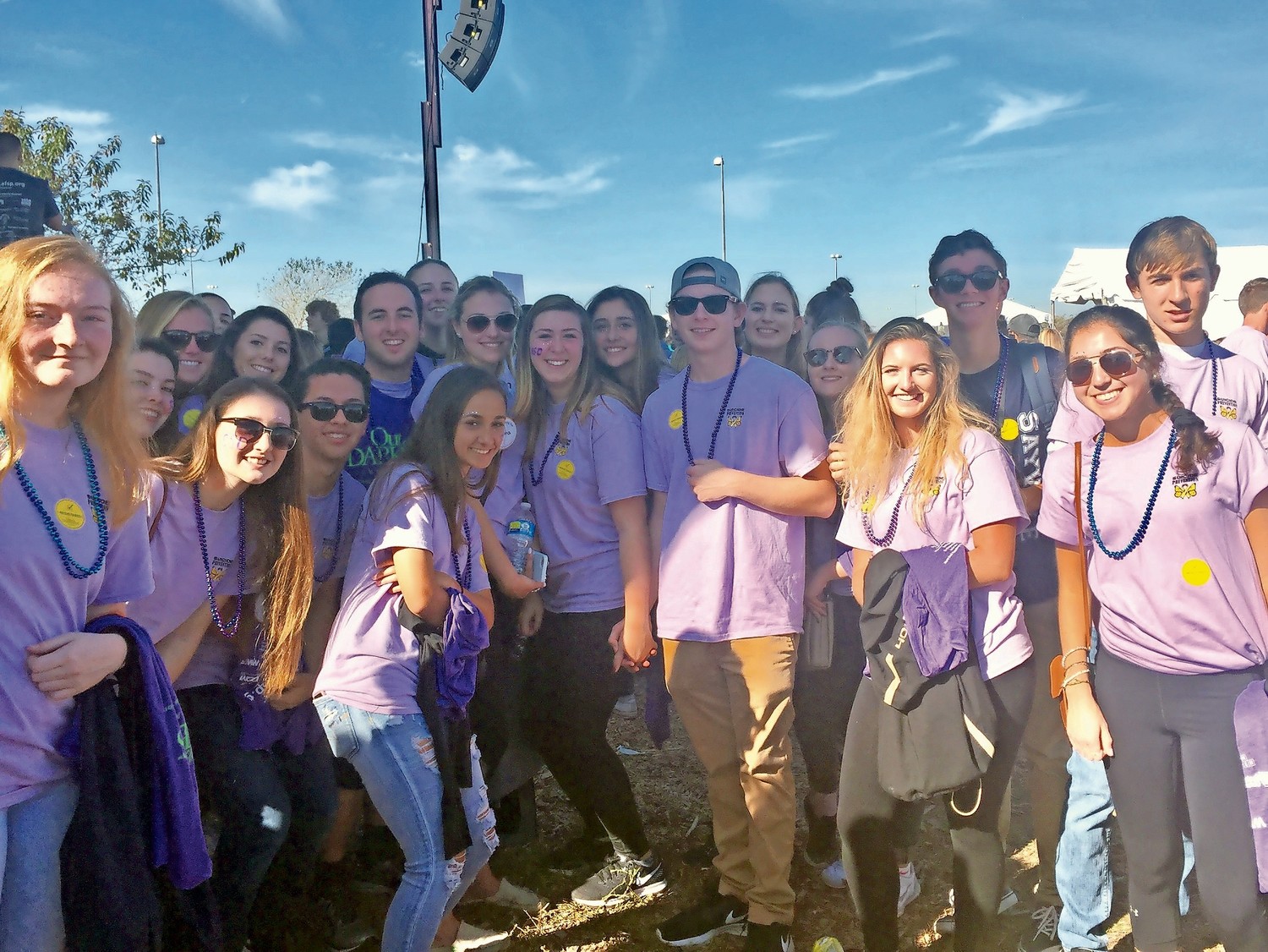 Team Emma was the second top fundraising team for the Out of Darkness Walk. The Sayville High School students raised over $16,000 in just one week.