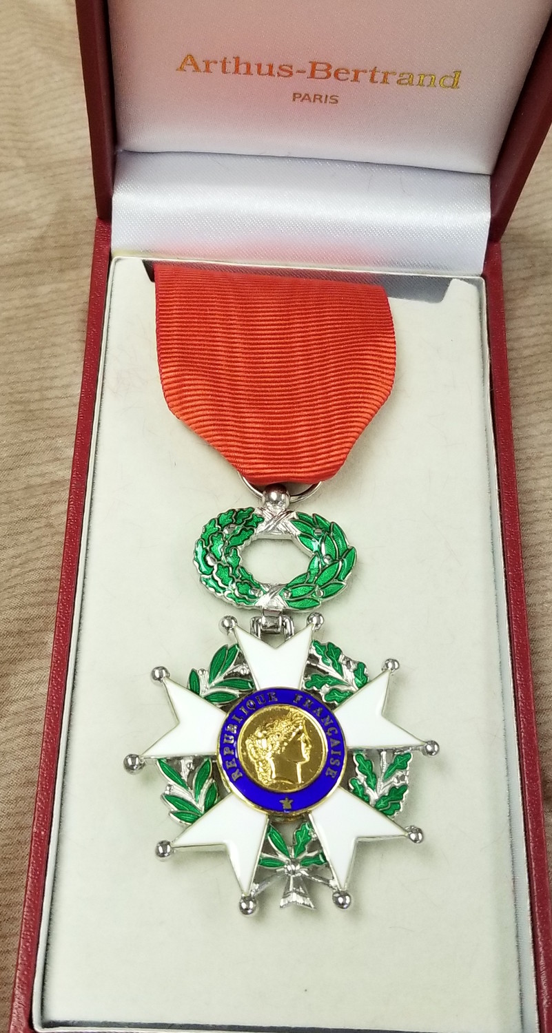 Alfonso Caggiano received France’s National Order of the Legion of Honour medal, the highest French order of merit for military or civil conduct, last year. 