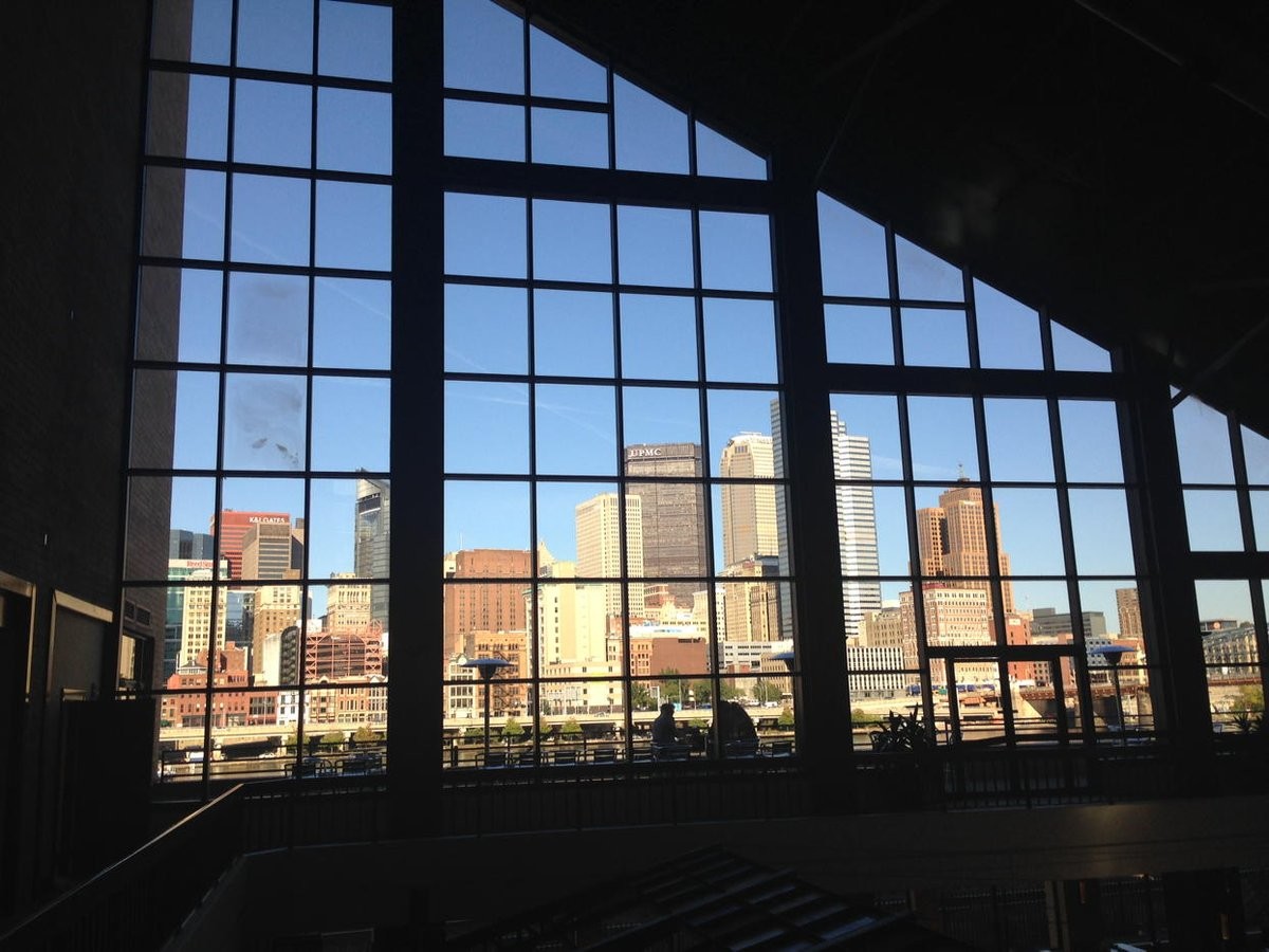 A view of downtown Pittsburgh from the Sheraton at Station Square.