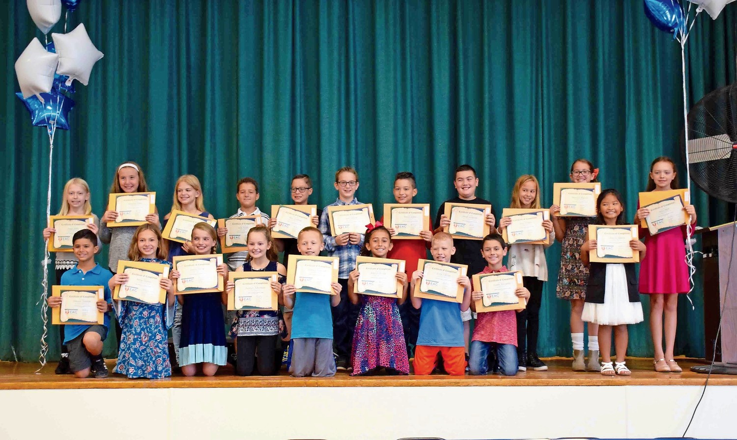 20 students from East Broadway Elementary School were named peer mediators during a ceremony on Oct. 13.