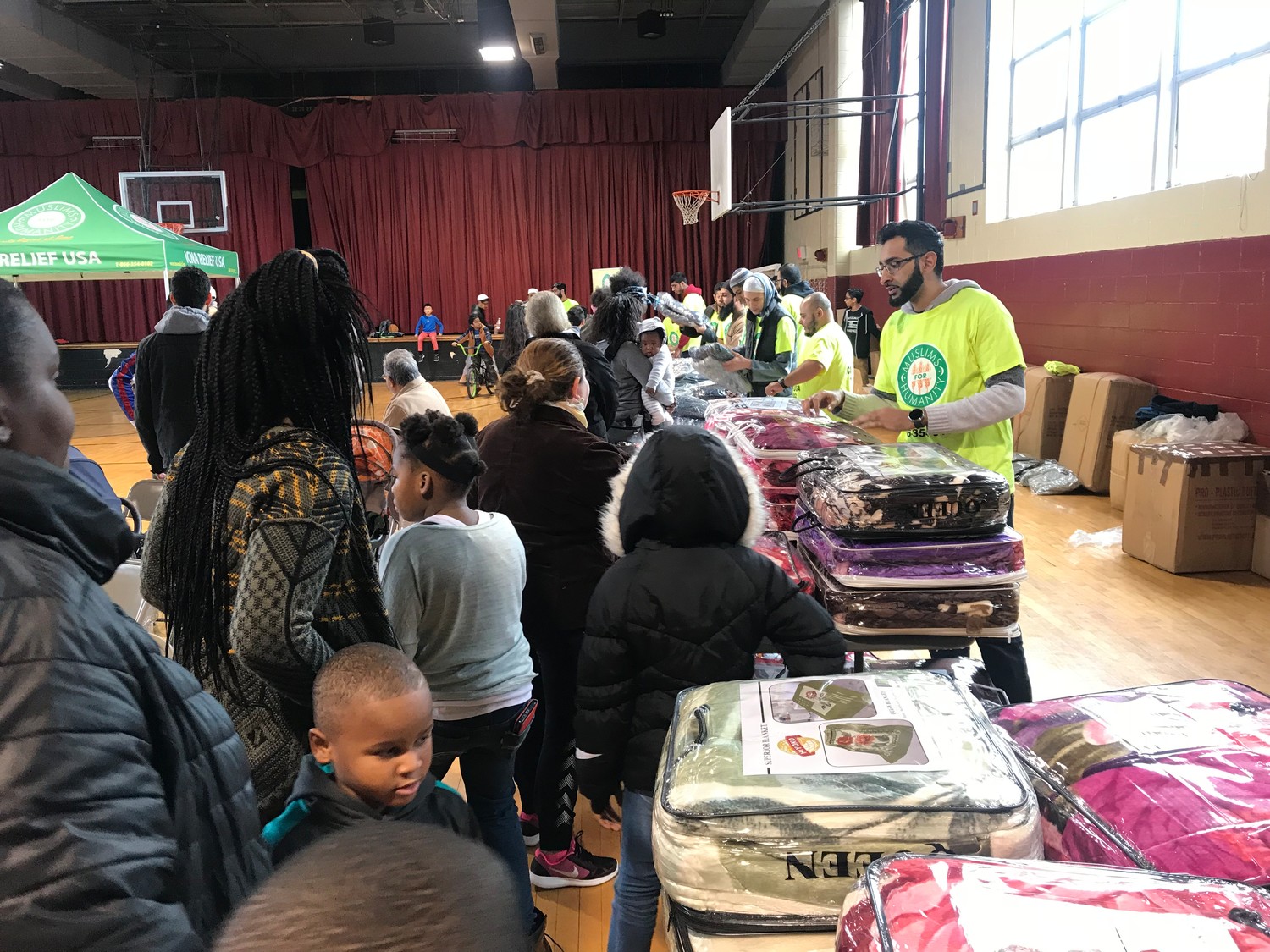 The Islamic Circle of North America Relief, Muslim Youth of Long Island and Legislator Carrié Solages hosted a coat drive on Nov. 18 at the Five Towns Community Center.