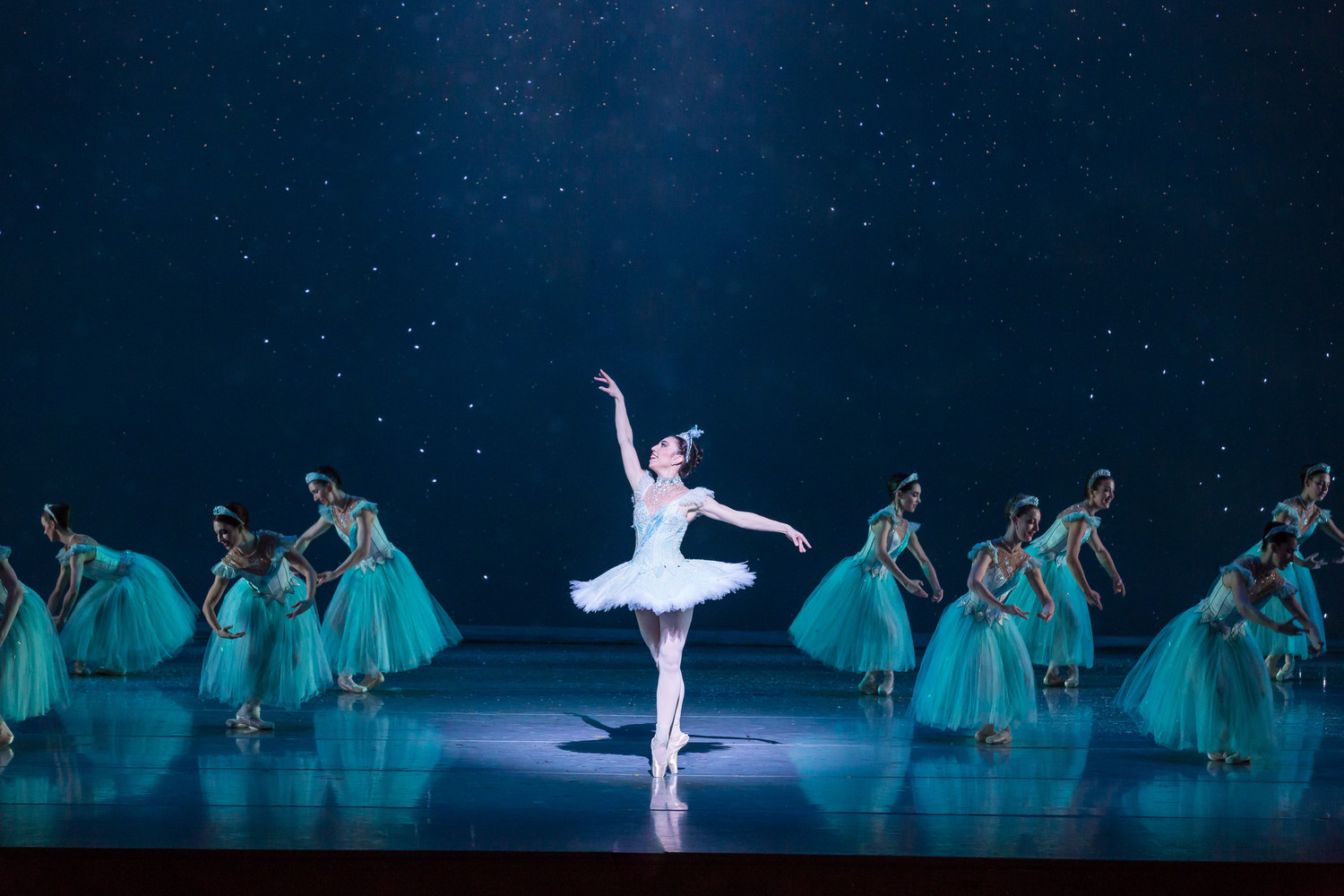 Rockville Centre native Katie Vasilopoulos has played many roles in the Nashville Ballet’s production of “The Nutcracker,” including the Snow Queen, above, and will step into the role of the Sugar Plum Fairy this week for the first time since high school.