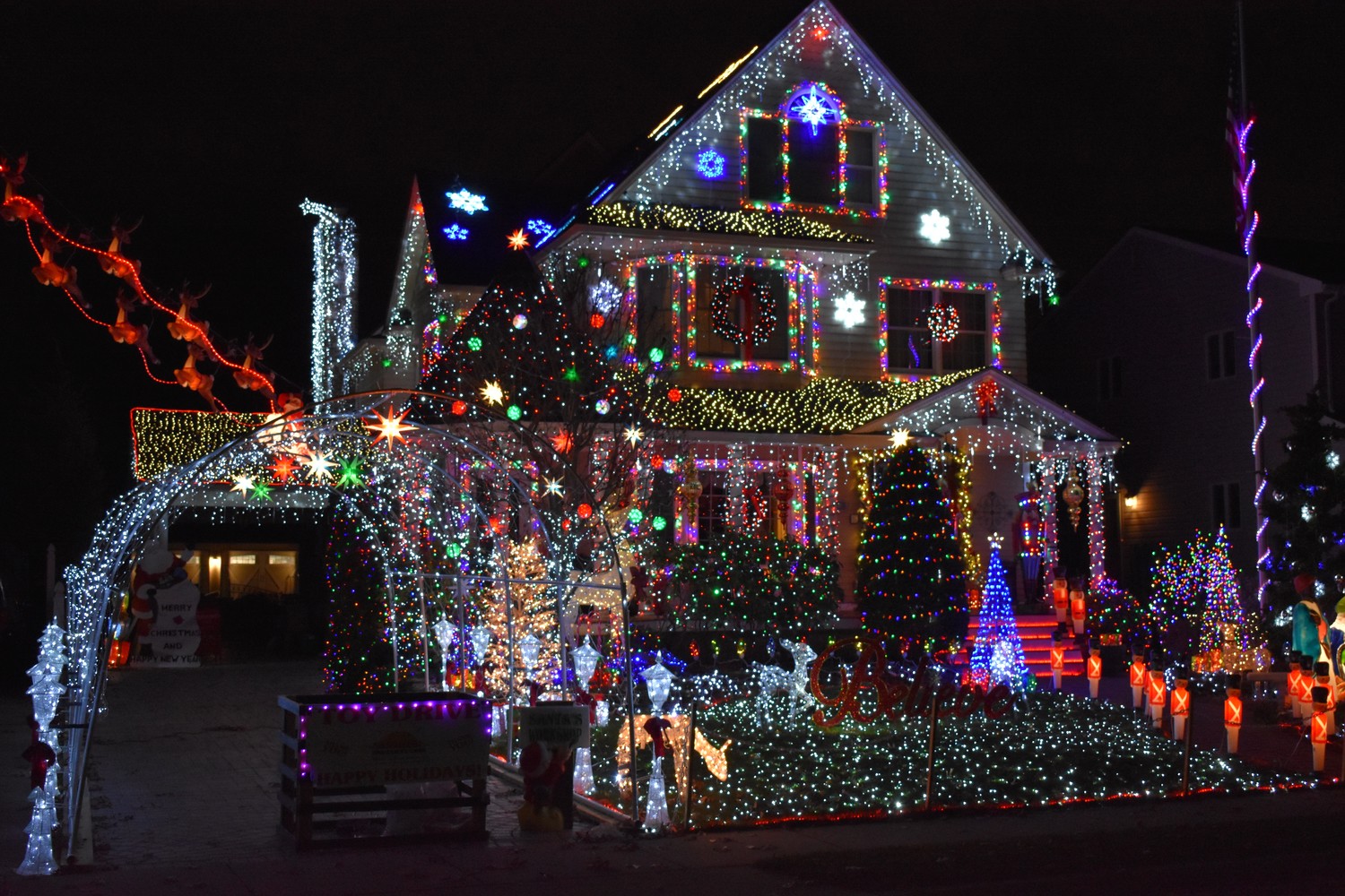 Over the span of more than a month, Rich McQuillan and his family transformed their Cedar Avenue home into a holiday spectacle, with a display that includes nearly 300,000 lights.