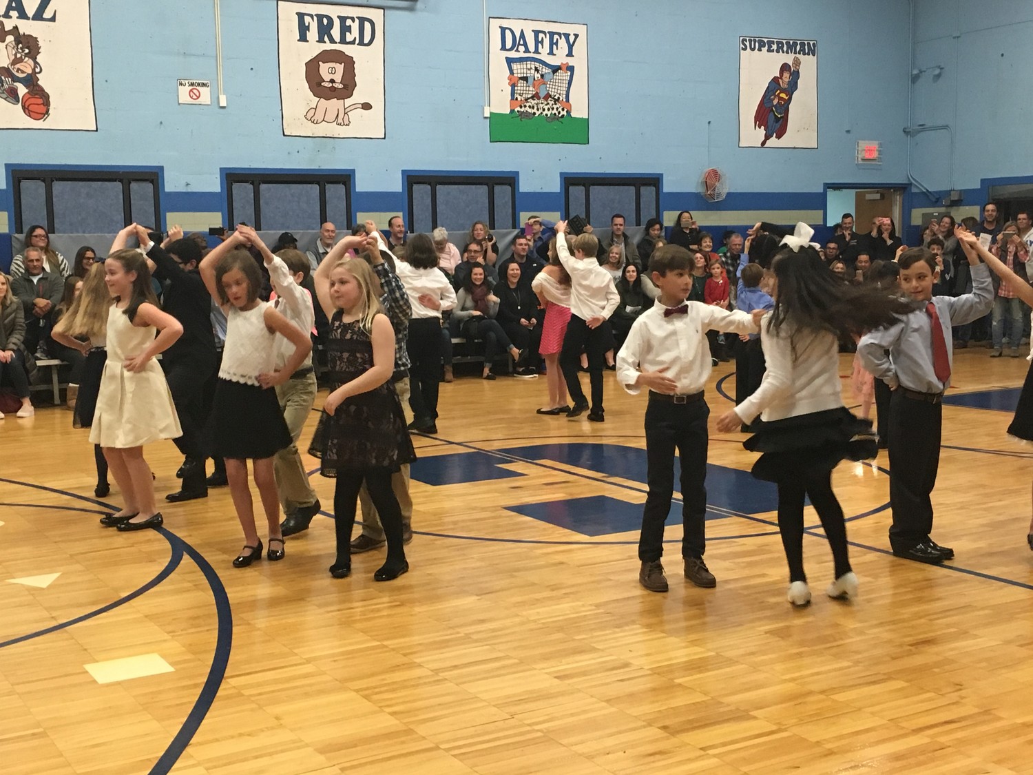 William S. Covert Elementary School students danced the merengue during the culmination of a 10-week ballroom dance training program.