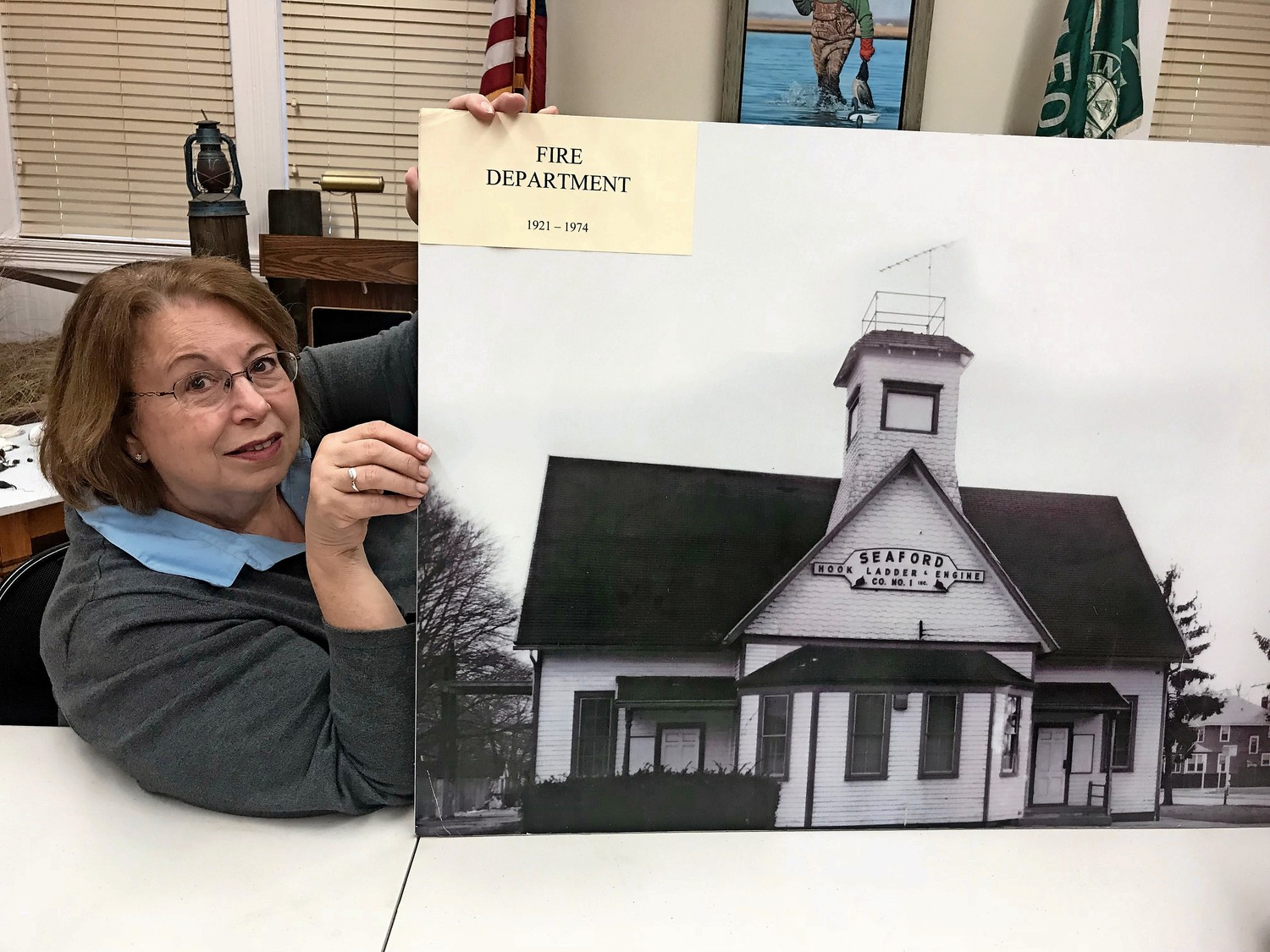 Judy Bongiovi helped refurbish the Seaford Museum on Waverly Avenue. The historic building was once the former schoolhouse in Seaford.