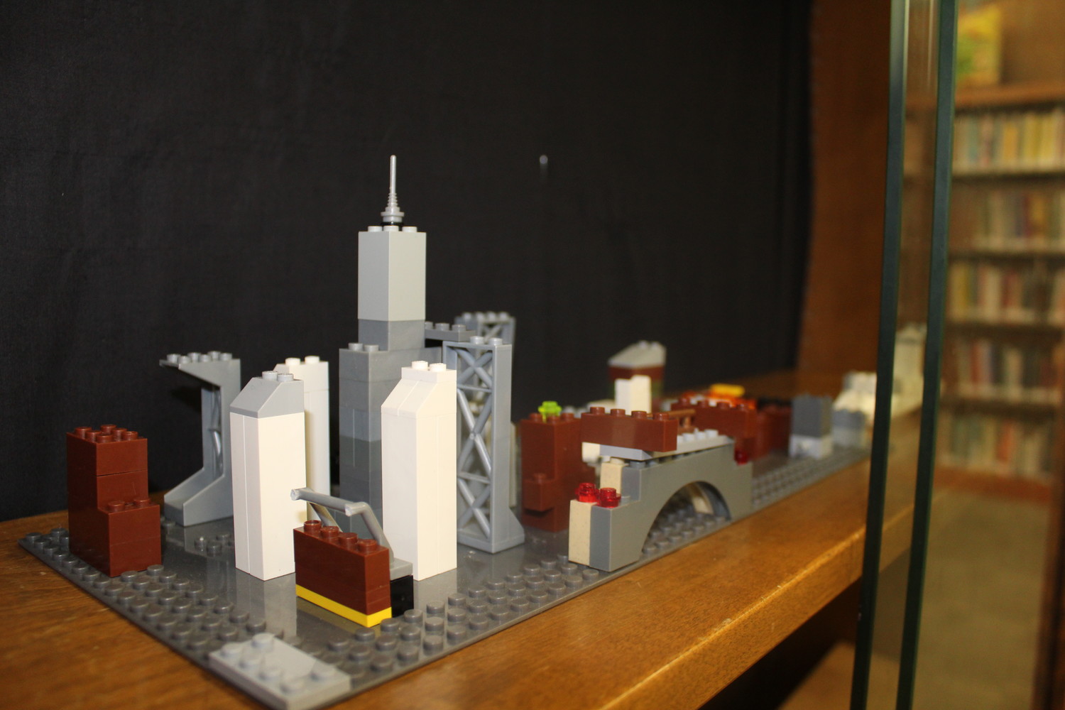 16-year-old Bryon Phillip made a city landscape for his project.