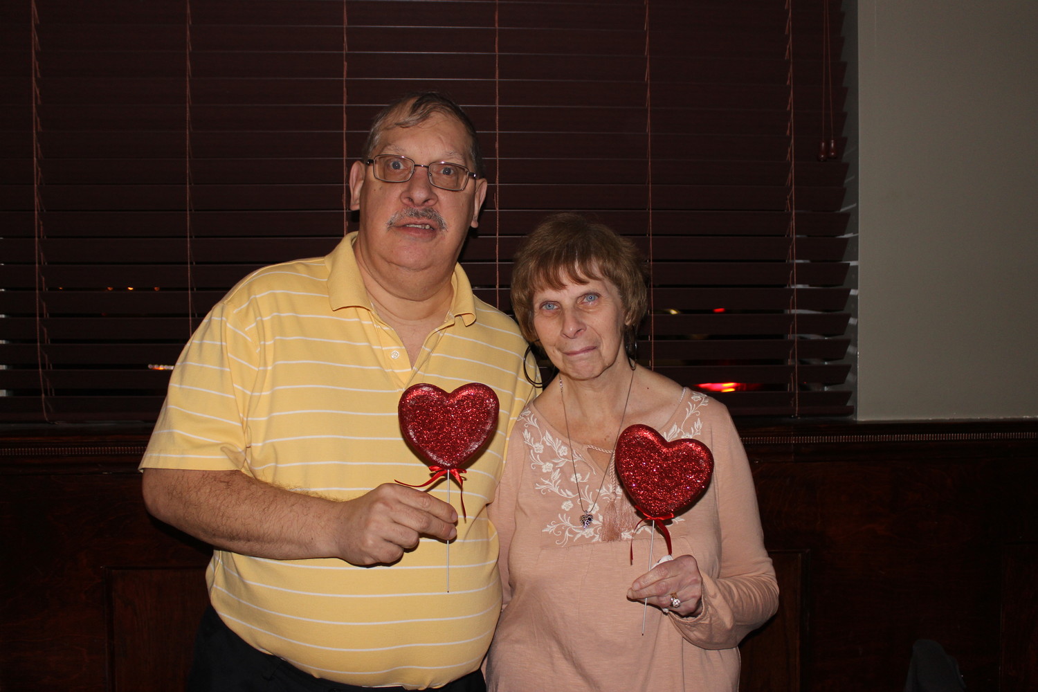 Tim Amato, 59, and his wife Sharon, 53, both live in the AHRC Nassau’s residential program in Rockville Center and attended its sixth annual “Date Night” at Borelli’s on Feb. 7.