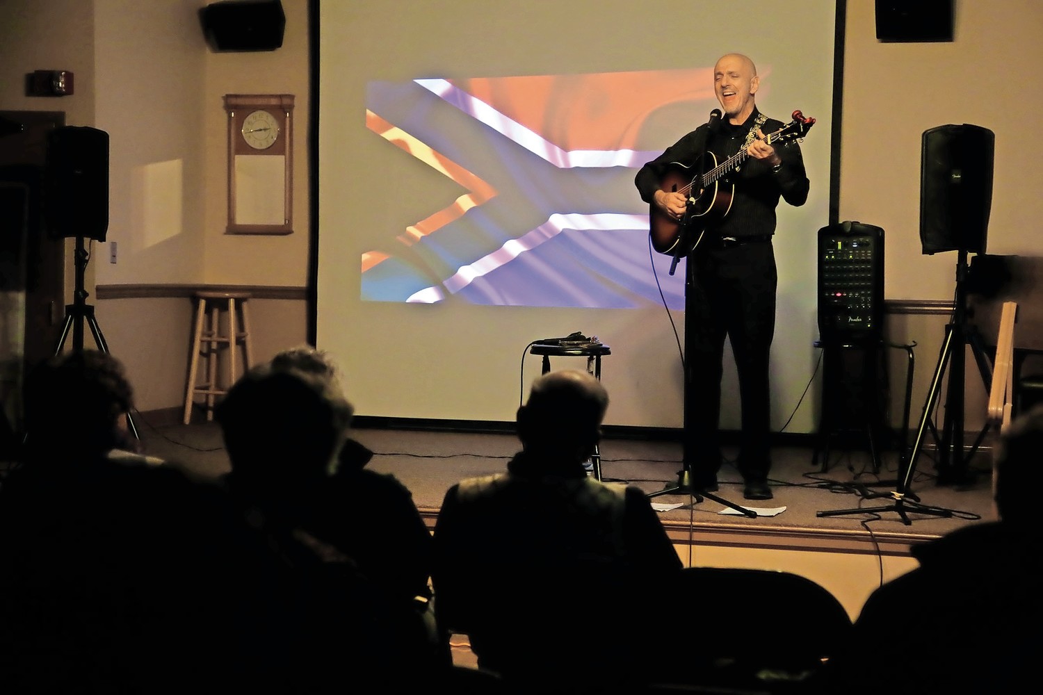 World-renowned musician Toby Tobias sang songs of happiness, love, peace and political perspectives to tell shed light into this coming to America story during an intimate performance at the Freeport Memorial Library on Feb. 4.