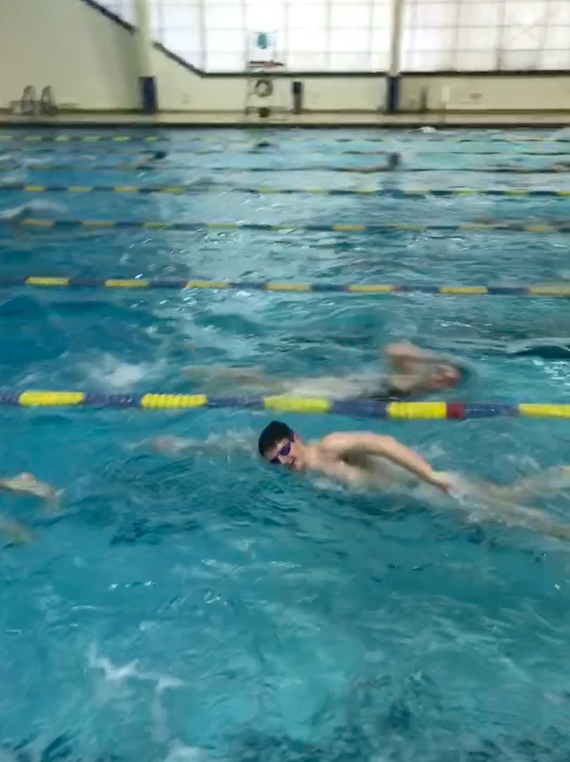 Kyle Bergin, a senior, has been swimming since he was 7, and was instrumental in urging the Lynbrook Board of Education to create a swim team three years ago.