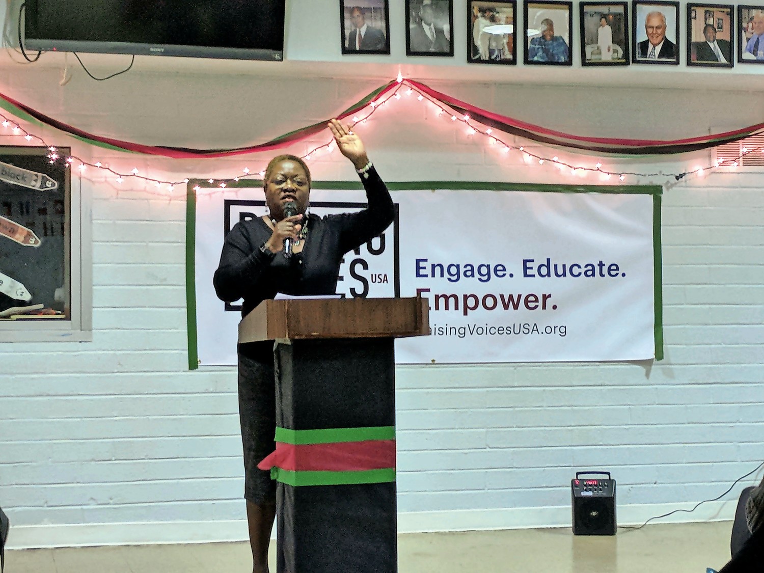 Theresa Sanders, president and CEO of the Urban League of Long Island, led a discussion at Rockville Centre’s Martin Luther King Jr. Center on Feb. 27.