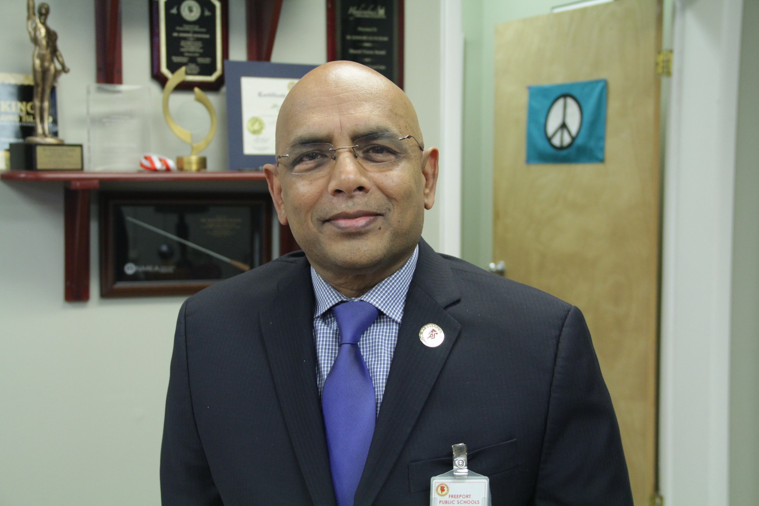Dr. Kishore Kuncham, superintendent of Freeport School District, shared his plans for school safety following last months shooting in Florida.