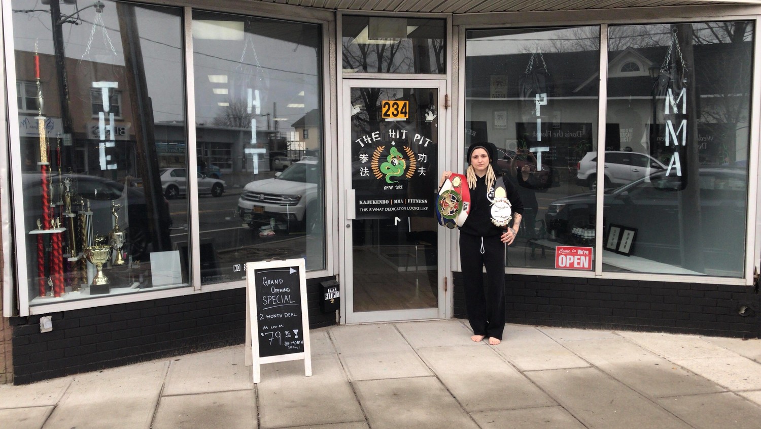 Mixed martial arts fighter  Brittany Gianino recently opened The Hit Pit on Long Beach Road in Island Park.