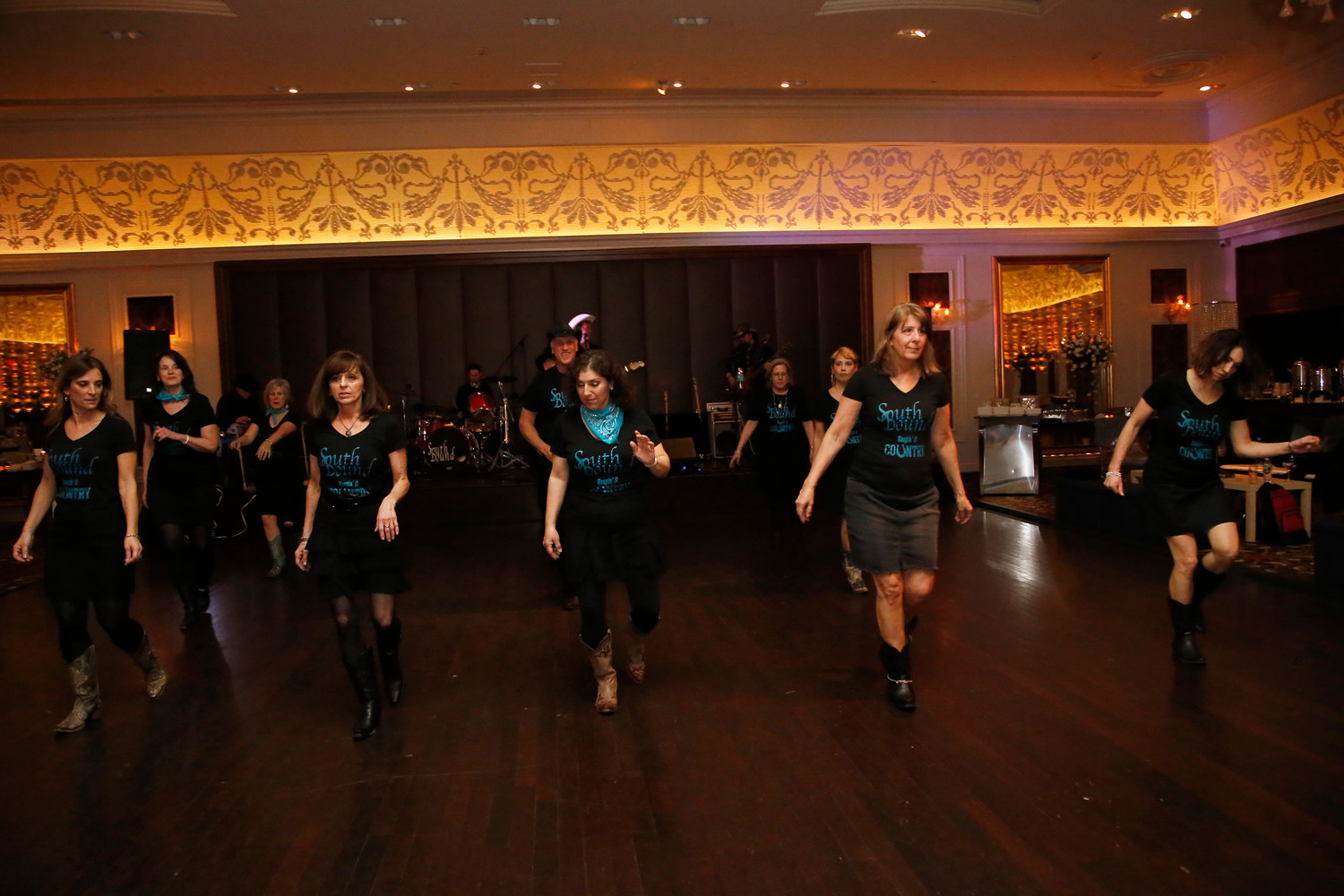 The SouthBound troupe demonstrated country line dancing at the Kulanu dinner.