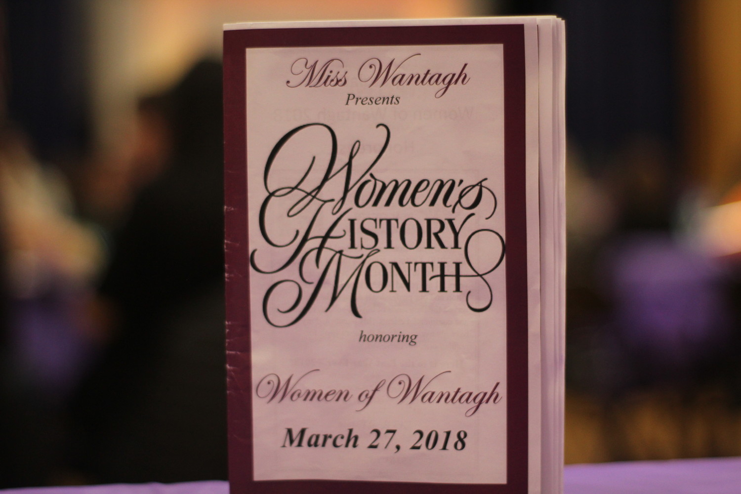This year’s Women of Wantagh ceremony took place on March 27 at the Wantagh Elementary School gymnasium. The Miss Wantagh court mothers helped coordinator Ella Stevens set the event up through dessert baking and decorating the event space.