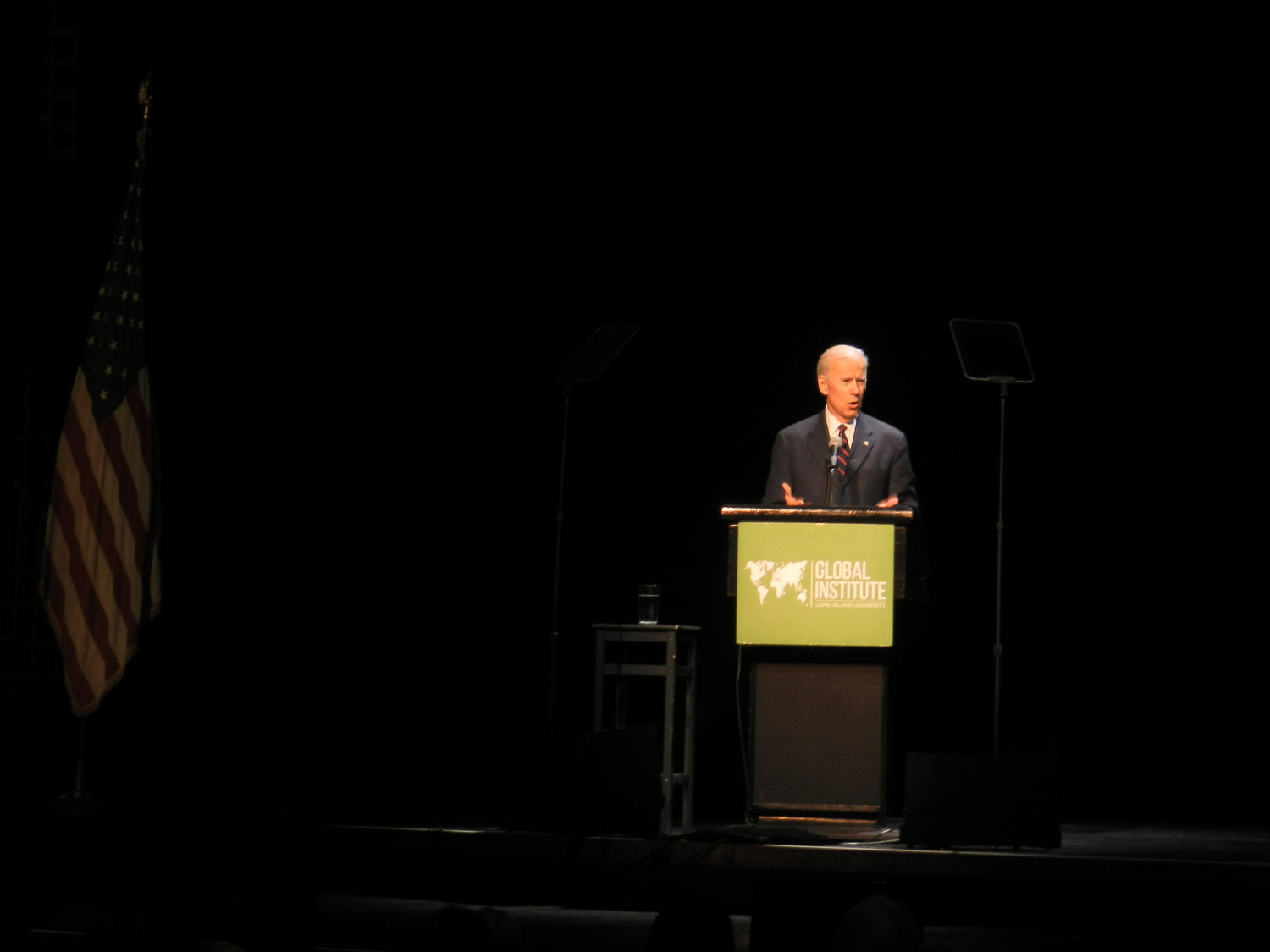 Former Vice President Joe Biden spoke at the Tilles Center as part of Long Island University’s Global Institute on March 27.