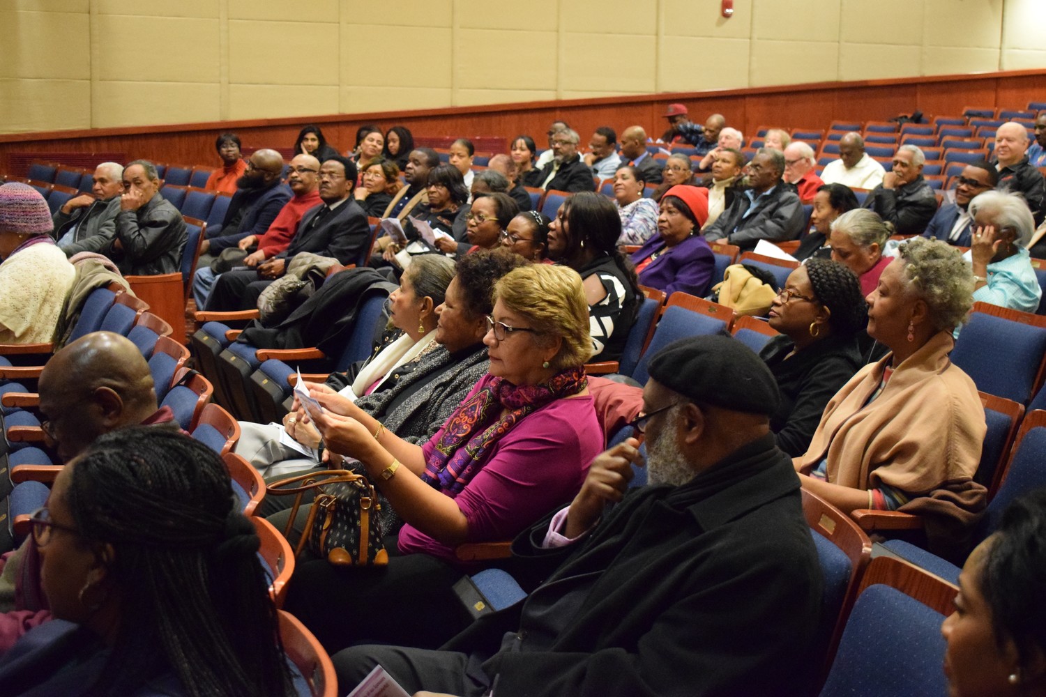 Nassau County residents gathered at the Elmont Memorial Library in February to discuss ways to help Haiti. A recent Department of Homeland Security report, the details of which were obtained through a Freedom of Information request, spoke of persistent hunger and poverty in the Caribbean nation.