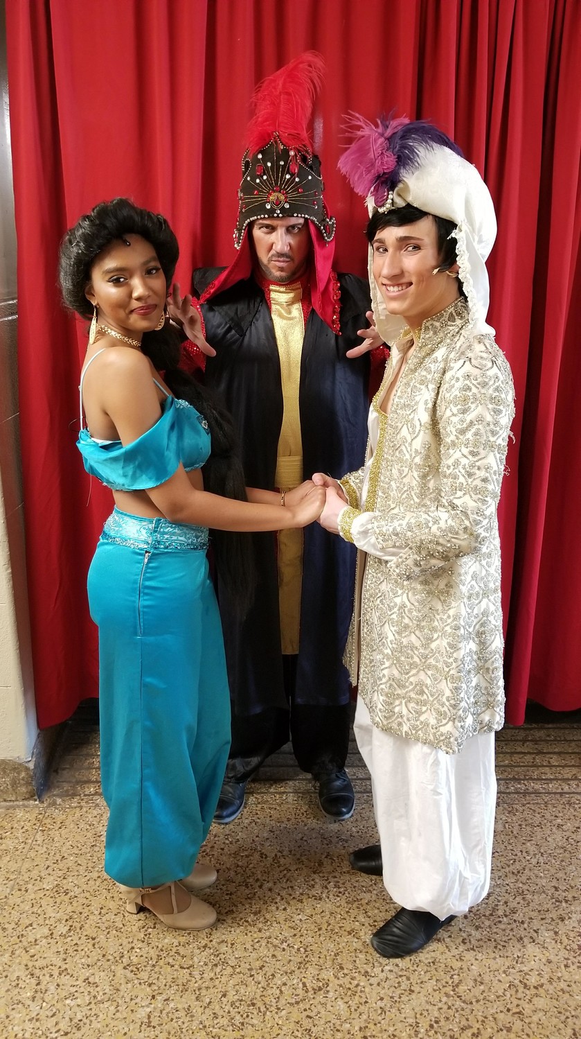 Journey to the kingdom of Agrabah in BroadHollow Theatre Company's staging of "Aladdin" on Saturday.