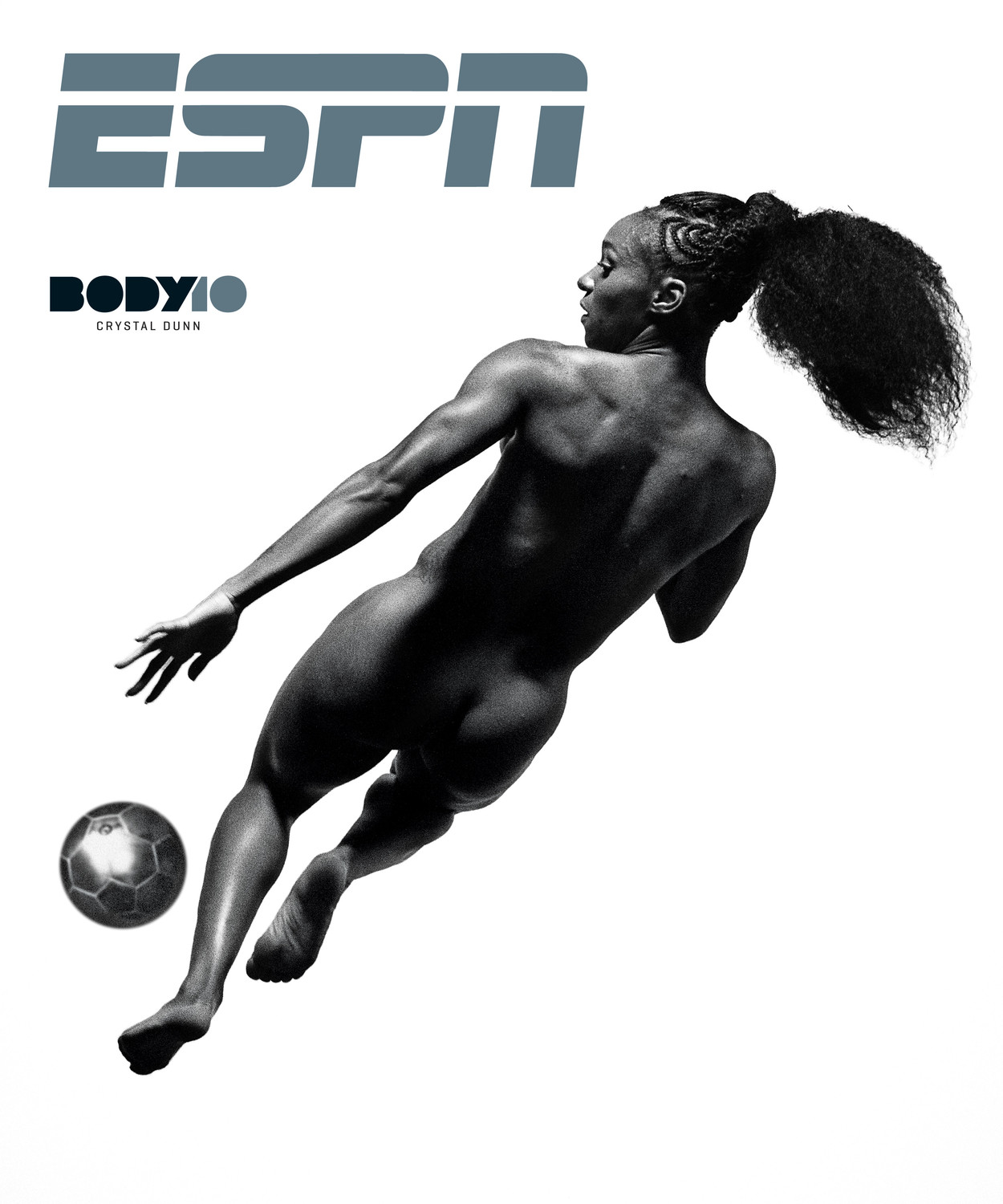 Former South Side High School soccer star Crystal Dunn, a member of the United States Women’s National Team, was one of 16 athletes to appear naked in ESPN the Magazine’s 2018 Body Issue. She was featured on one version of the magazine’s cover.