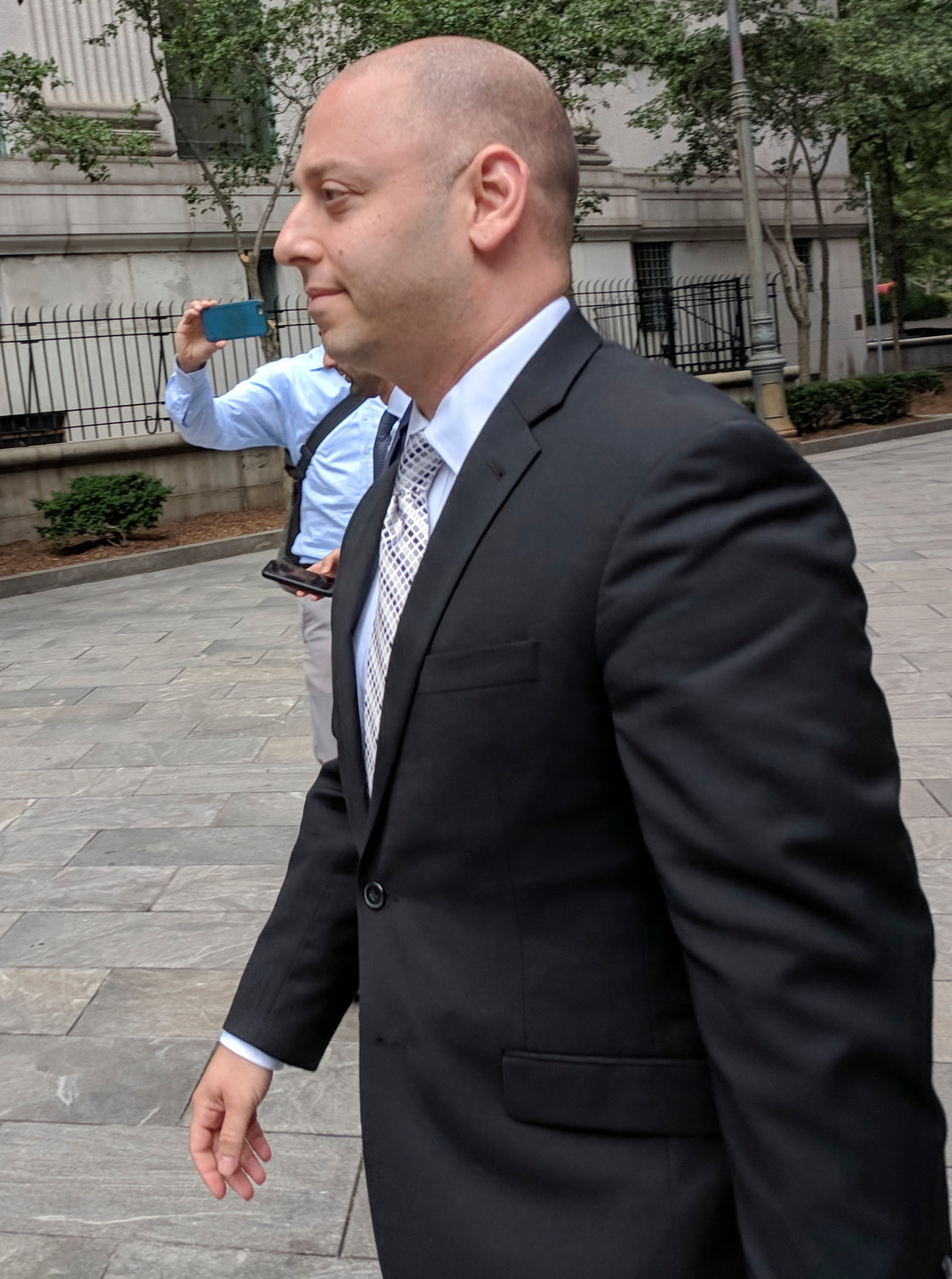 Adam Skelos left the federal courthouse in Manhattan last week.