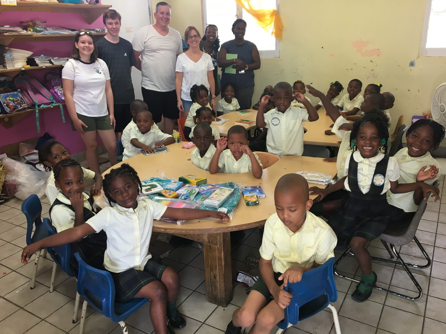 The Urban family, of Seaford, took several pieces of luggage filled with school supplies to Turks and Caicos in June to help local public schools, including the Enid Capron Primary School.