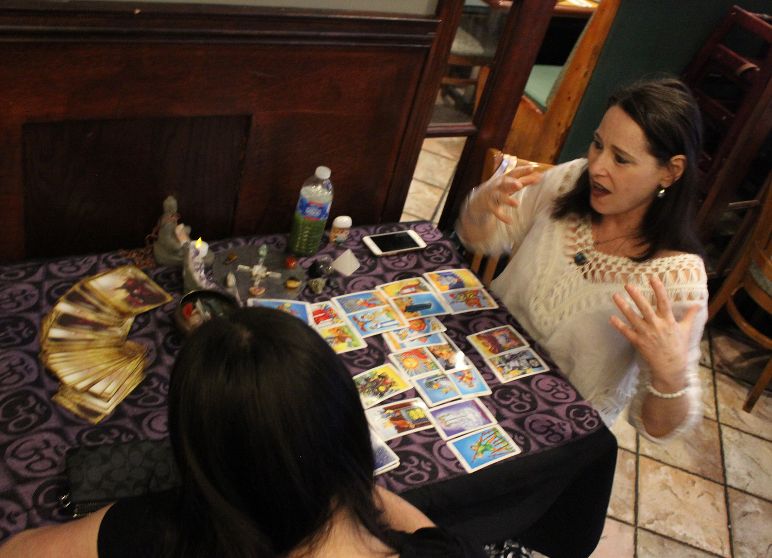 All psychics and mediums work through ESPConnection.com, including tarot card reader Lori Nostramo.